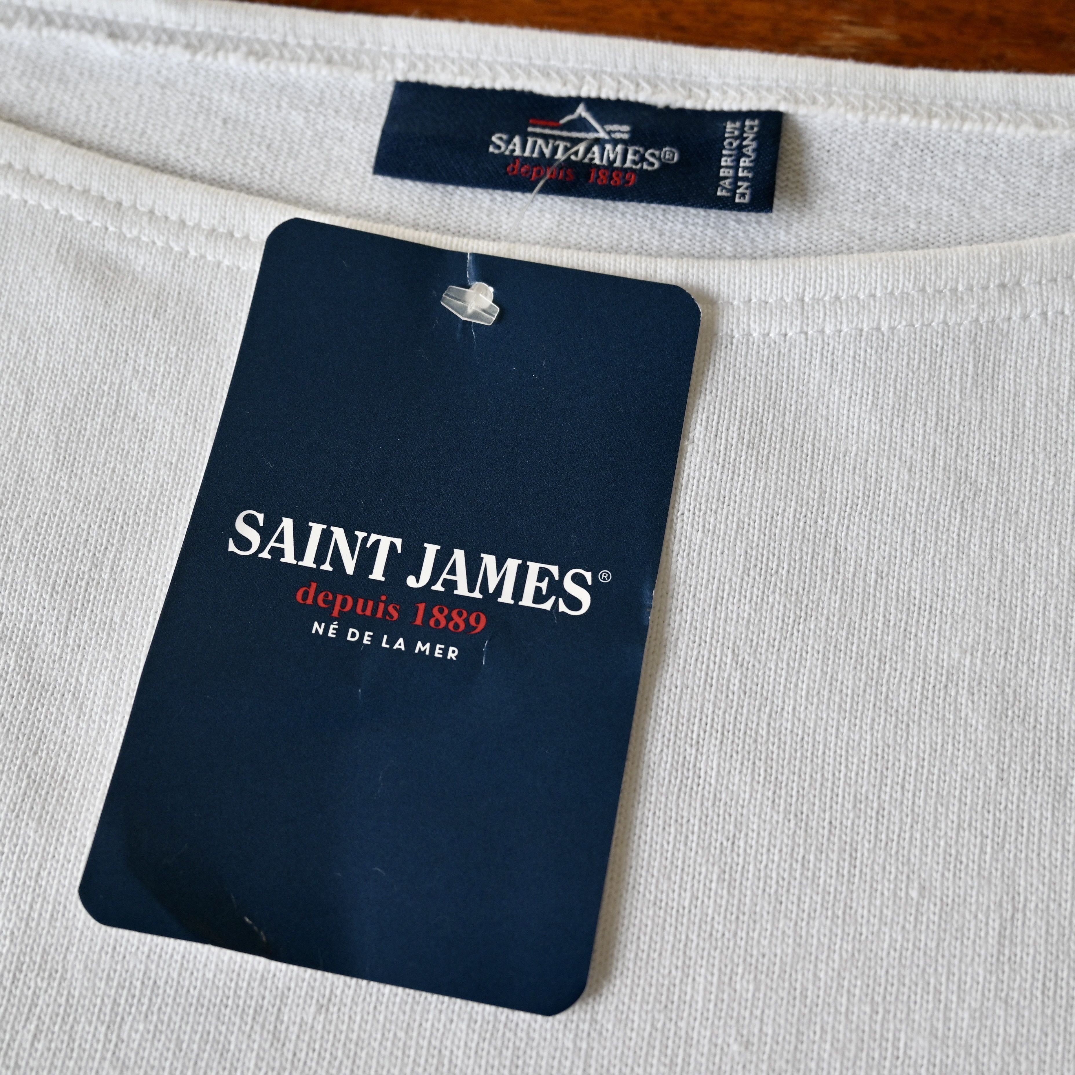 Saint James UNUSED, SAINT JAMES heavy cotton loose fit basque shirt Size US S / EU 44-46 / 1 - 8 Thumbnail