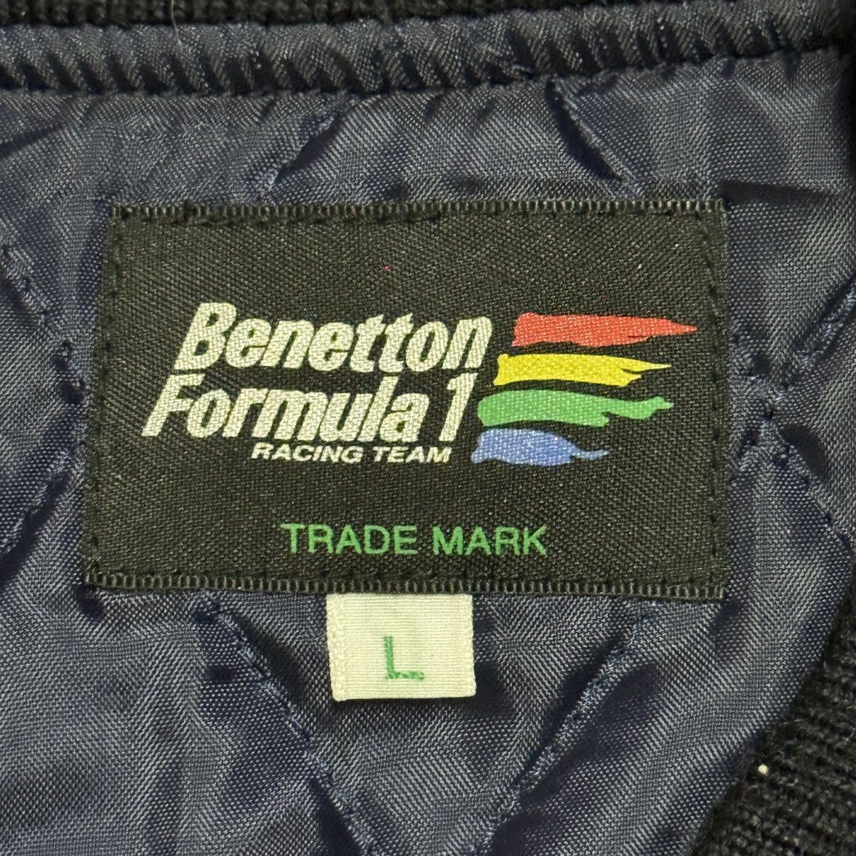 Benetton Vintage Rare Benetton Renault F1 Racing Team Bomber Jacket Size US L / EU 52-54 / 3 - 10 Thumbnail