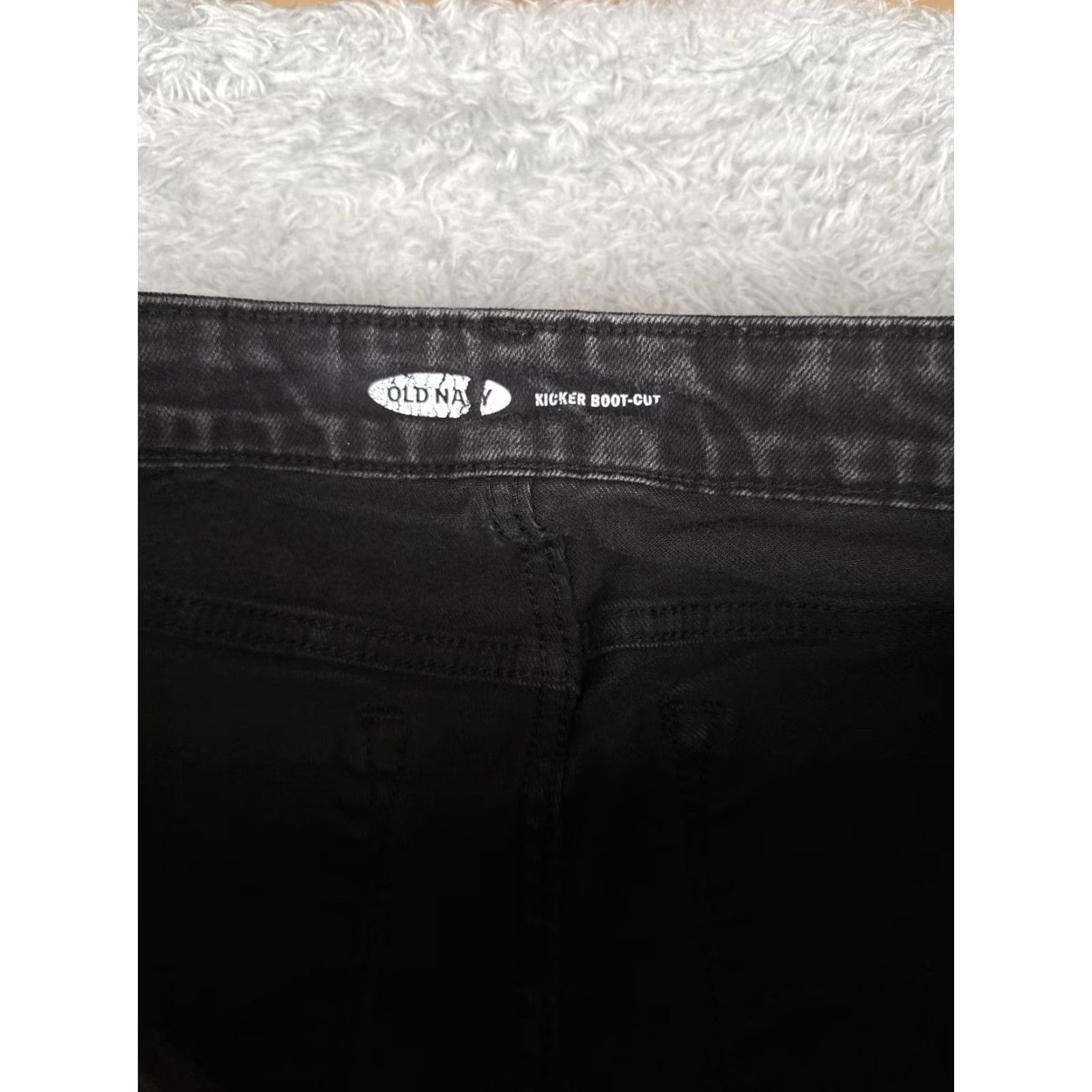 Old Navy Old Navy Jeans Womens 8 Bootcut Kicker Black Charcoal Mid Rise Stretch 31x30 Size 30" / US 8 / IT 44 - 6 Thumbnail