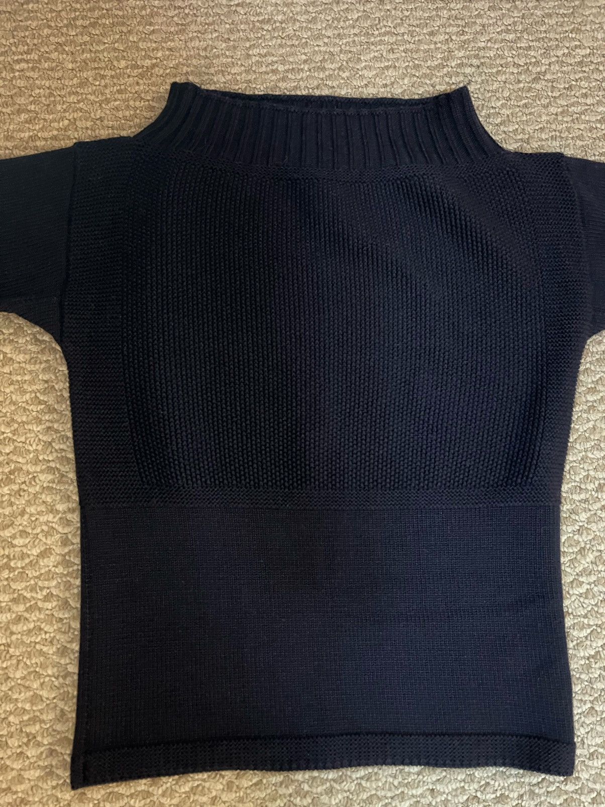 Burberry × Burberry Prorsum × Designer Burberry Prorsum Navy Blue Virgin Wool Sweater - Small Size S / US 4 / IT 40 - 6 Thumbnail