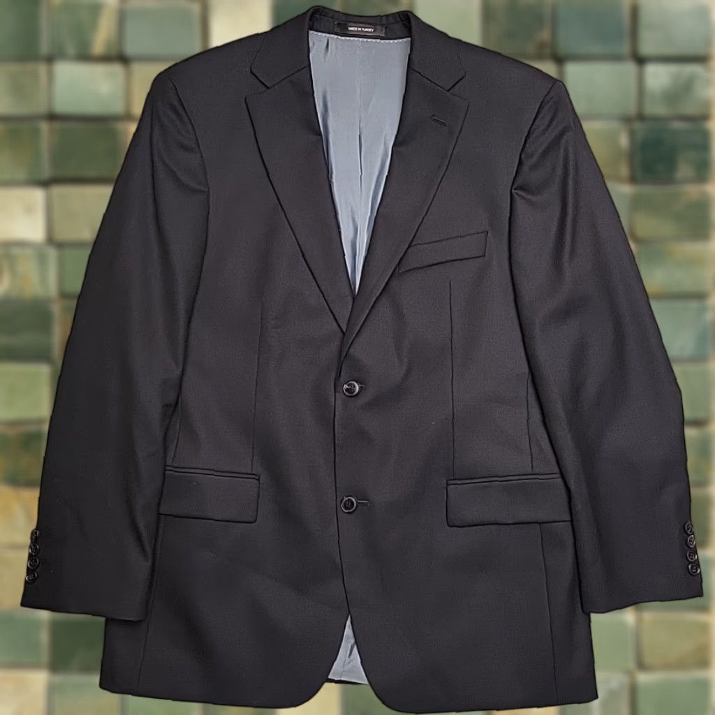 Hugo Boss Hugo Boss Blazer Mens 40R Black Wool Italy Guabello Biotech Suit Sport Jacket Size 40R - 1 Thumbnail