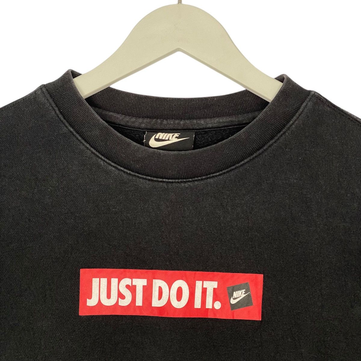 Other Vintage Nike Just Do It Big Logo Printed Sweatshirt Black Size US S / EU 44-46 / 1 - 4 Thumbnail