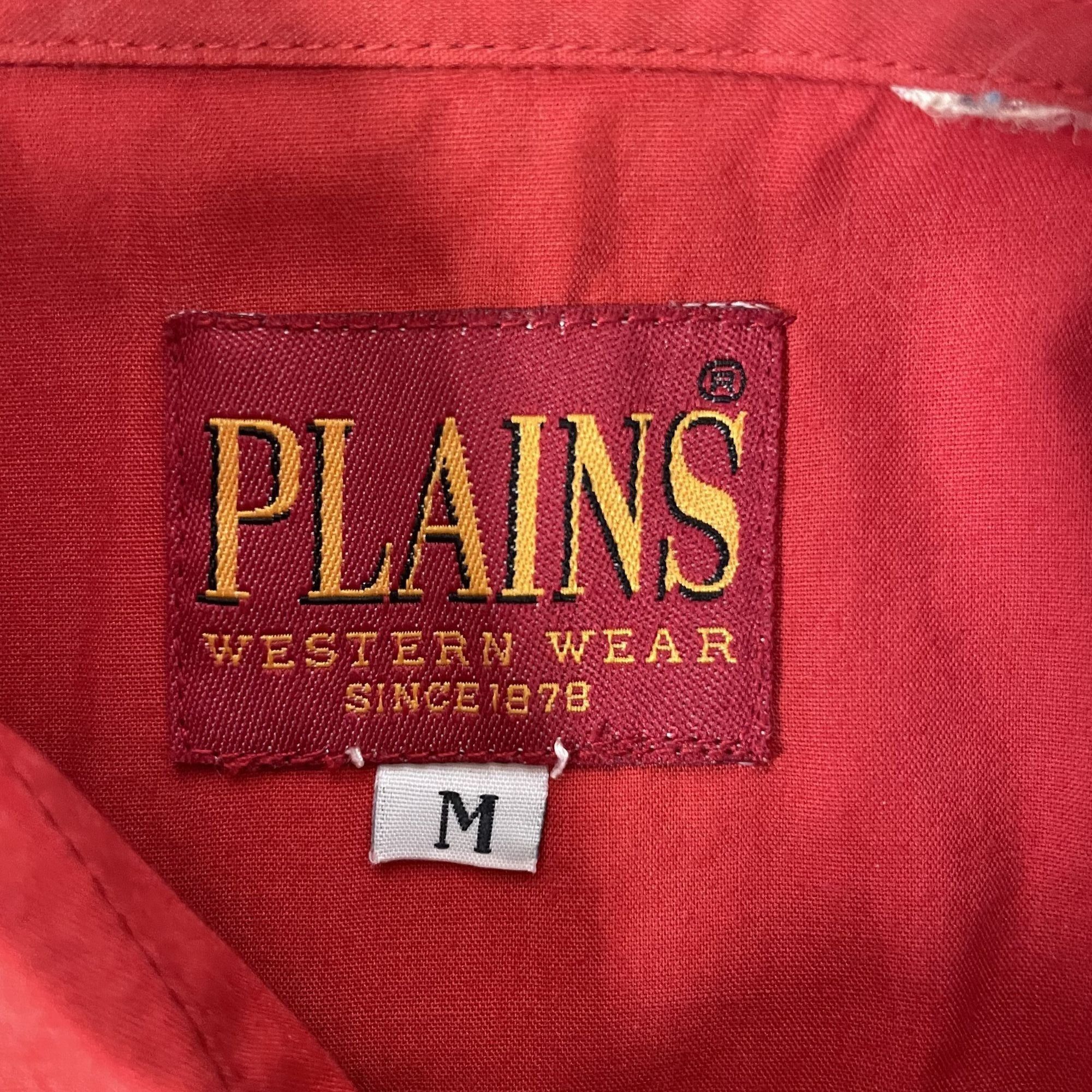 Other Vtg Plains RED Rockabilly PEARL SNAP Cowboy Western Shirt Size US M / EU 48-50 / 2 - 5 Thumbnail
