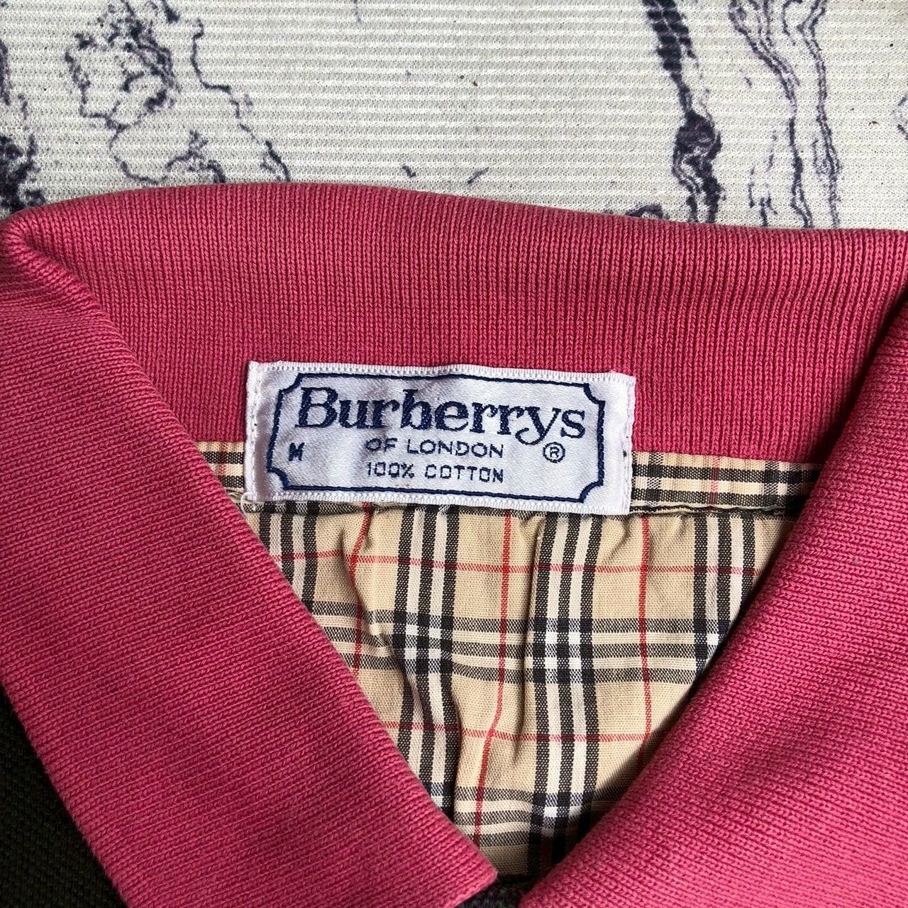 Burberry Vintage 90s Burberrys of London Crest Logo Polo Shirt Size US M / EU 48-50 / 2 - 4 Thumbnail