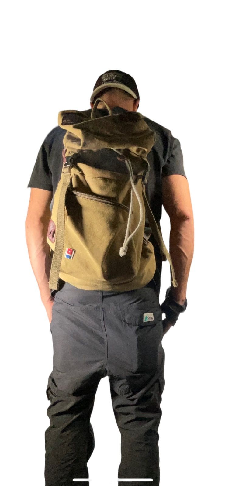 Vintage Vintage Military Style Backpack Size ONE SIZE - 6 Thumbnail