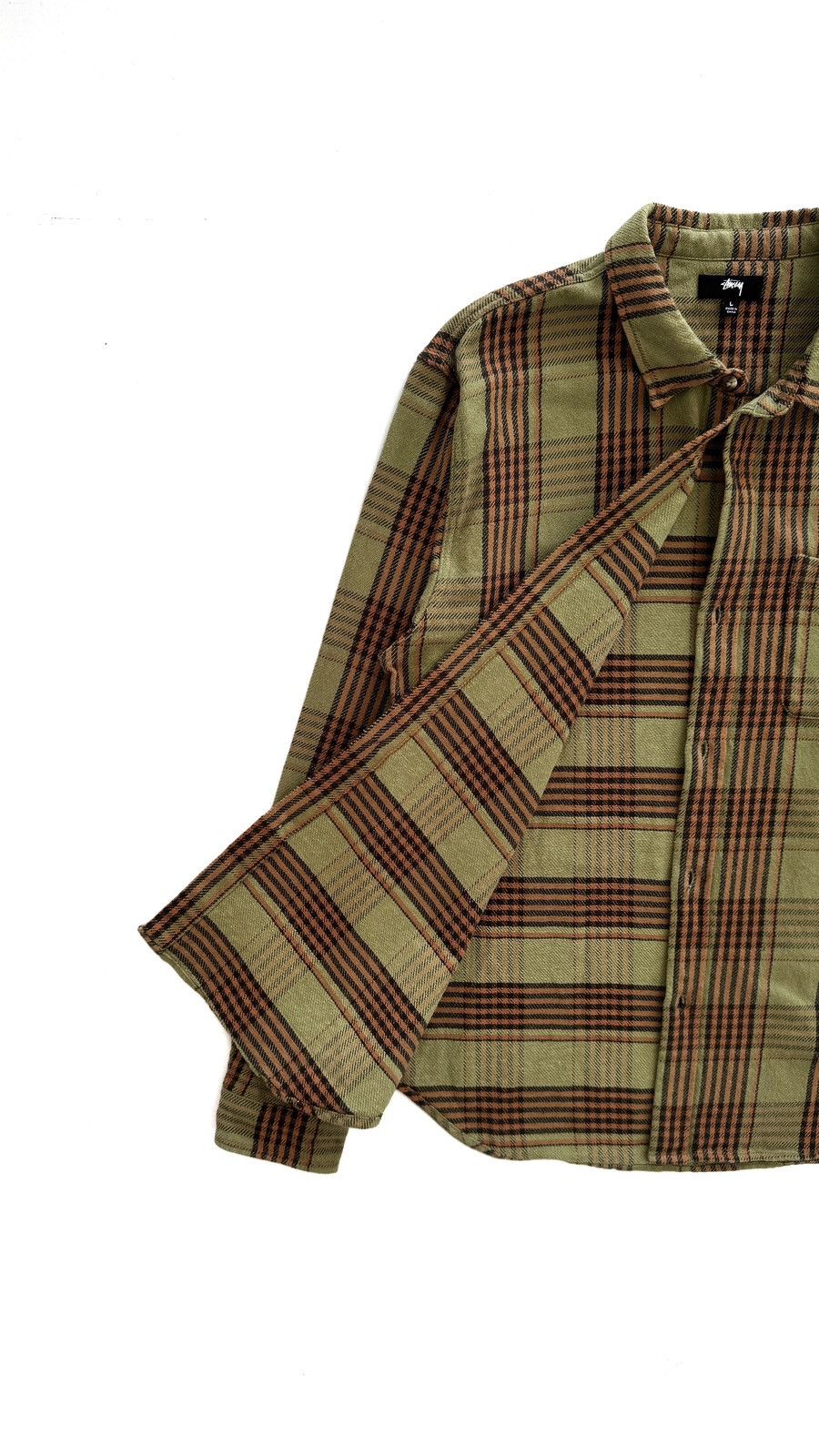 Stussy Stussy Laguna Plaid Shirt ‘Olive’ Size US L / EU 52-54 / 3 - 6 Thumbnail