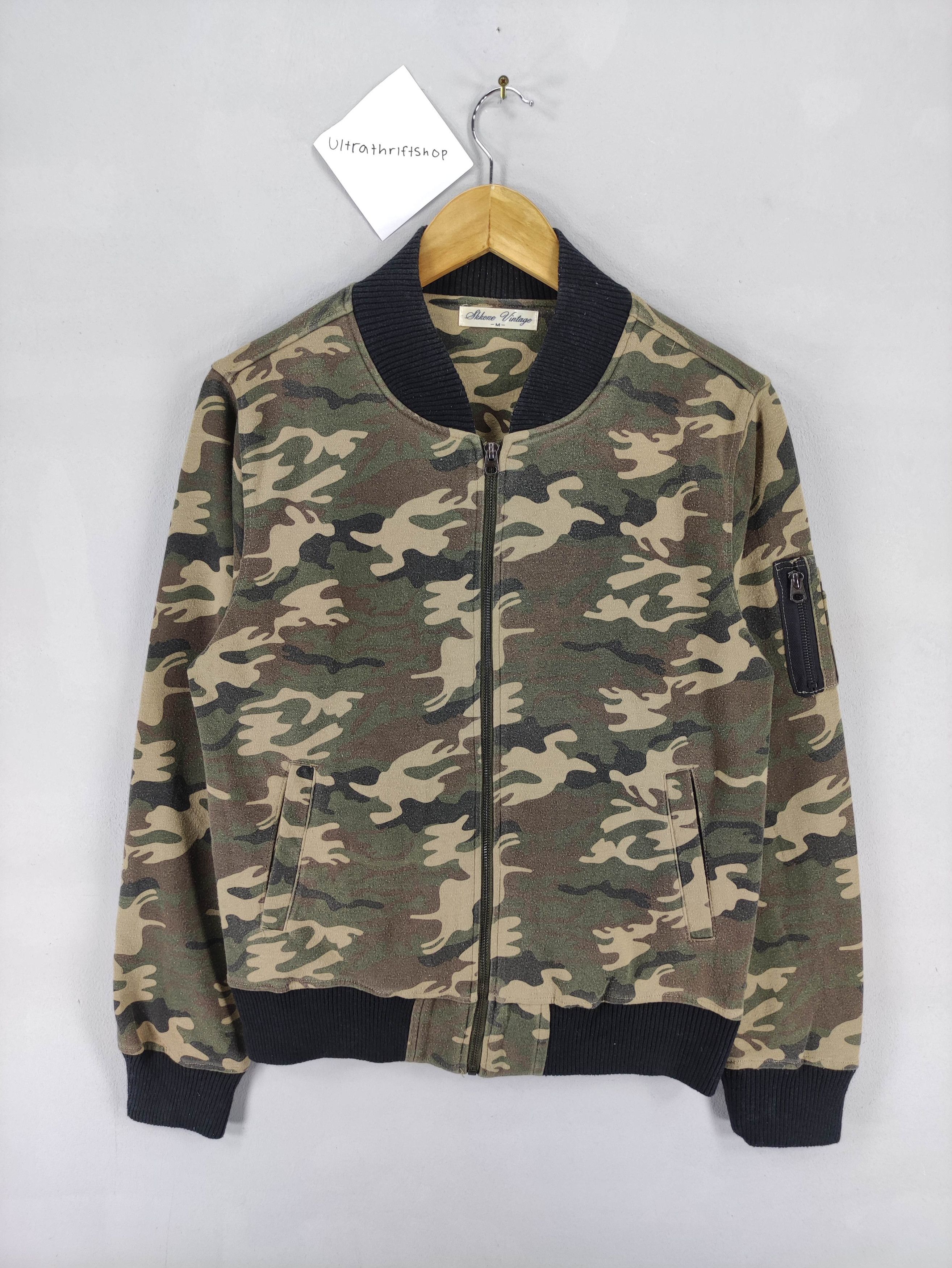 Japanese Brand Vintage Skkone Bomber Cotton Sweater Jacket Zipper Size US M / EU 48-50 / 2 - 1 Thumbnail