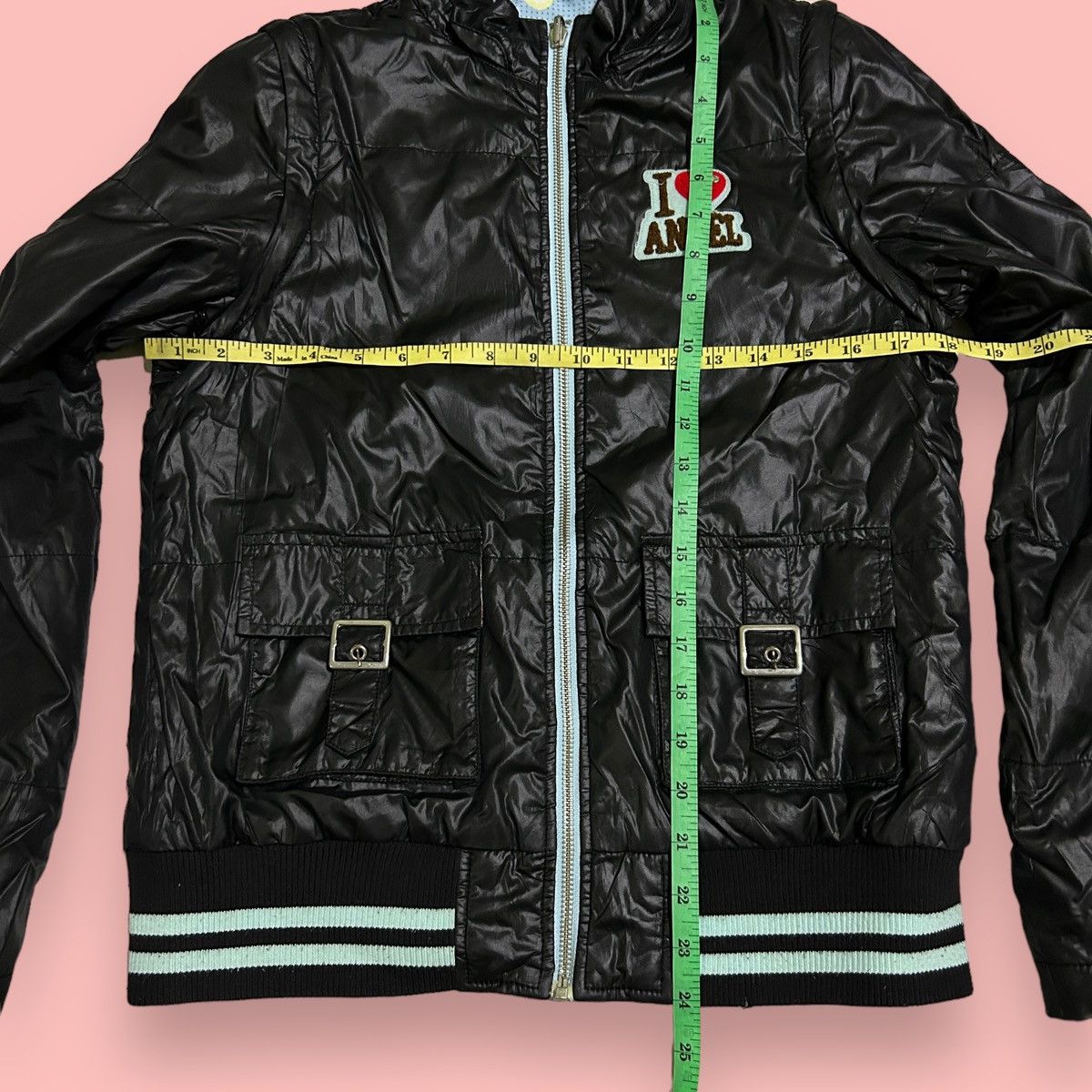 Angel Blue × Hysteric Glamour × Japanese Brand 1990s Angle Blue - Reversible Puffer Jacket Size US S / EU 44-46 / 1 - 15 Thumbnail