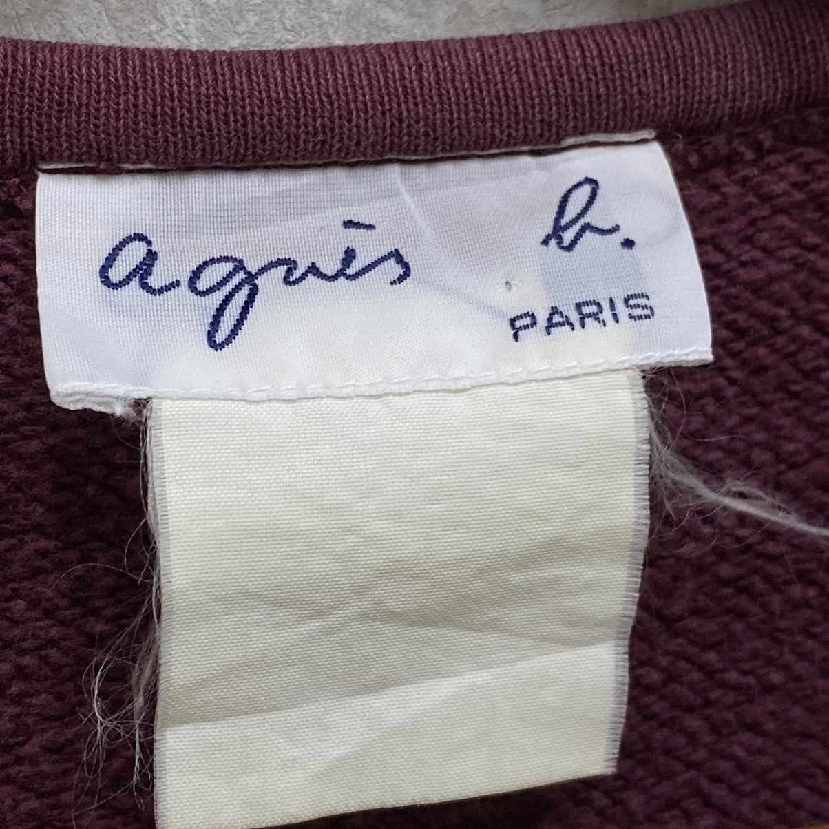 agnes b. Vintage Agnes B Paris Iconic Snap Button Cardigan Maroon Size US S / EU 44-46 / 1 - 10 Thumbnail