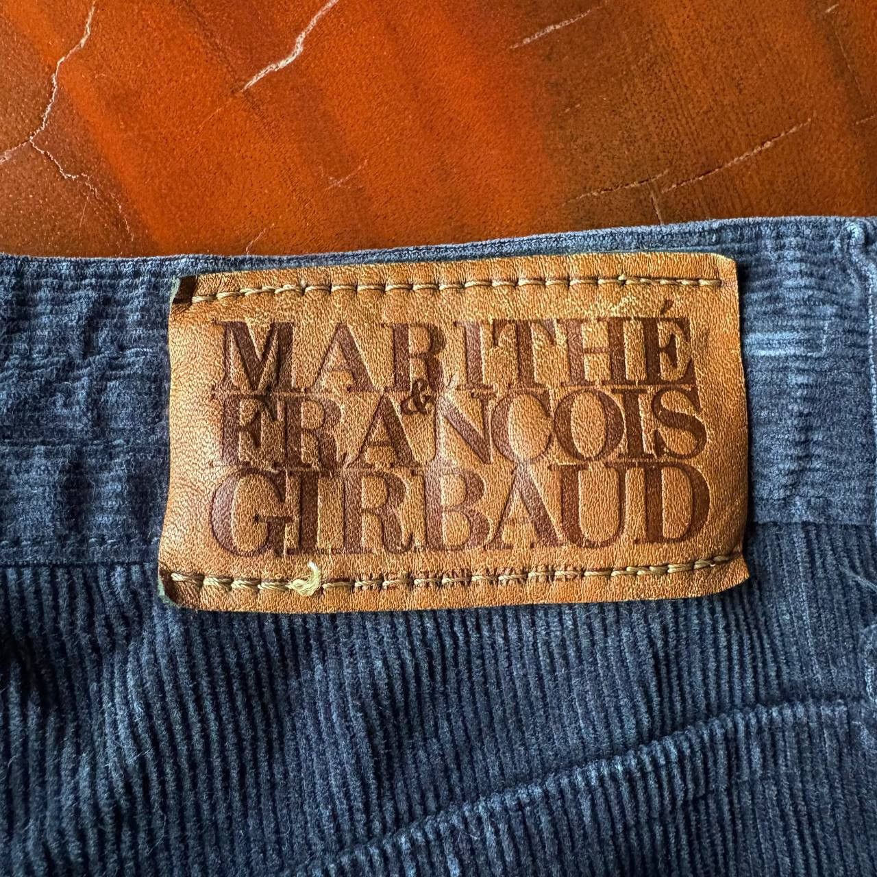 Marithe + Francois Girbaud Vintage Marithe Francois Girbaud MFG Navy Corduroy Pants Size US 33 - 16 Thumbnail