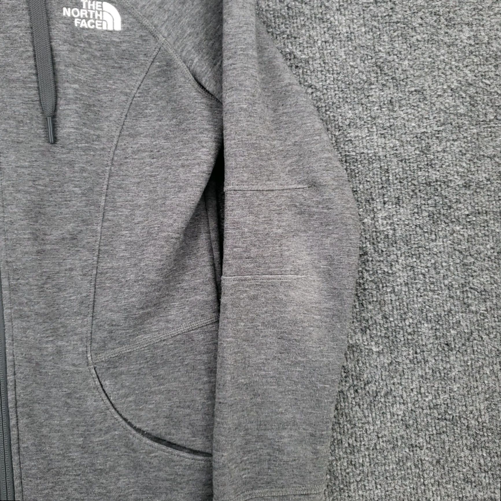 The North Face The North Face Full Zip Hoodie Womens S Gray Raglan Long Sleeve Thumbhole Size S / US 4 / IT 40 - 4 Thumbnail