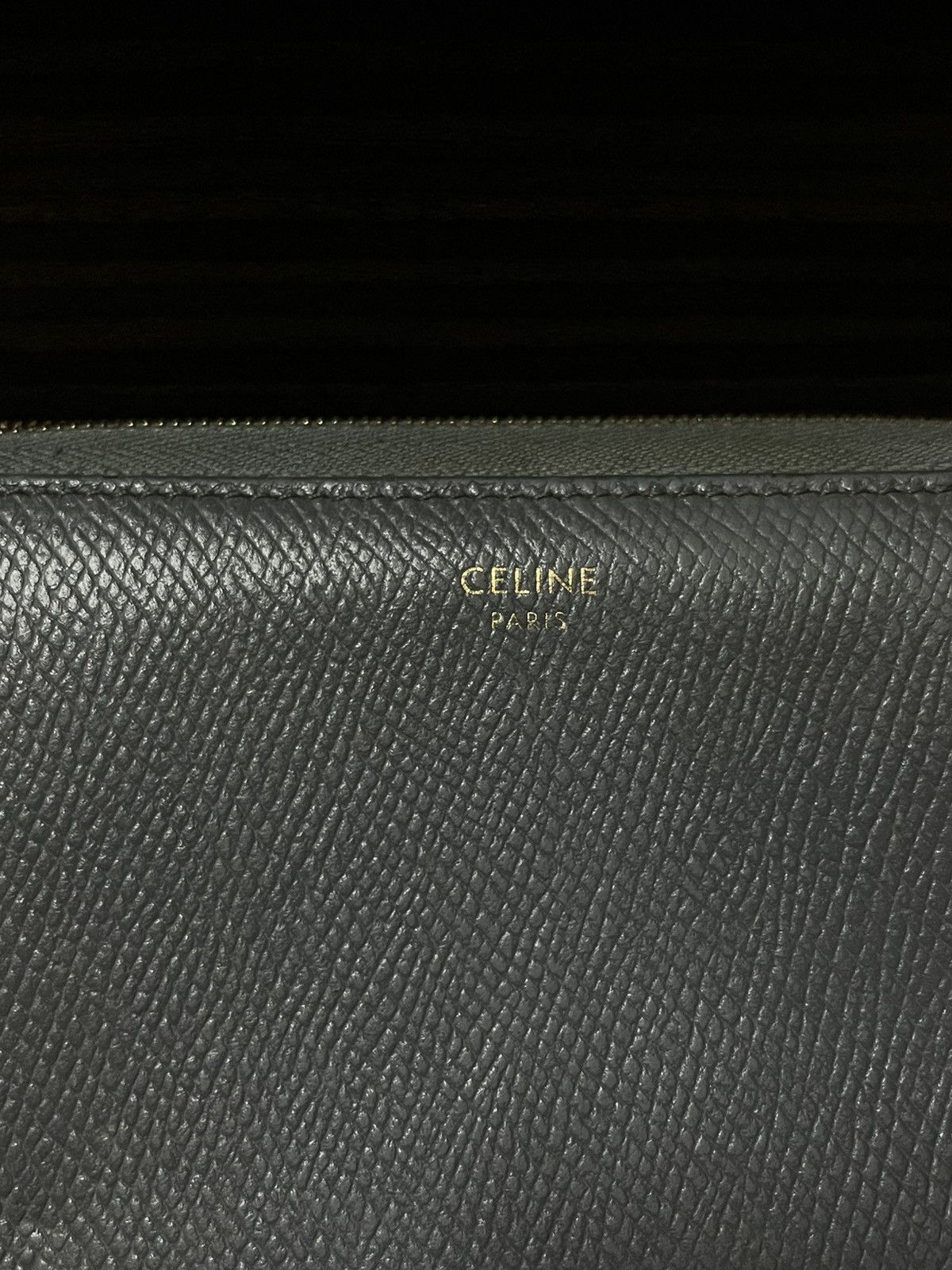 Celine Large Grained Calfskin Zip-around Long Wallet Size ONE SIZE - 7 Thumbnail