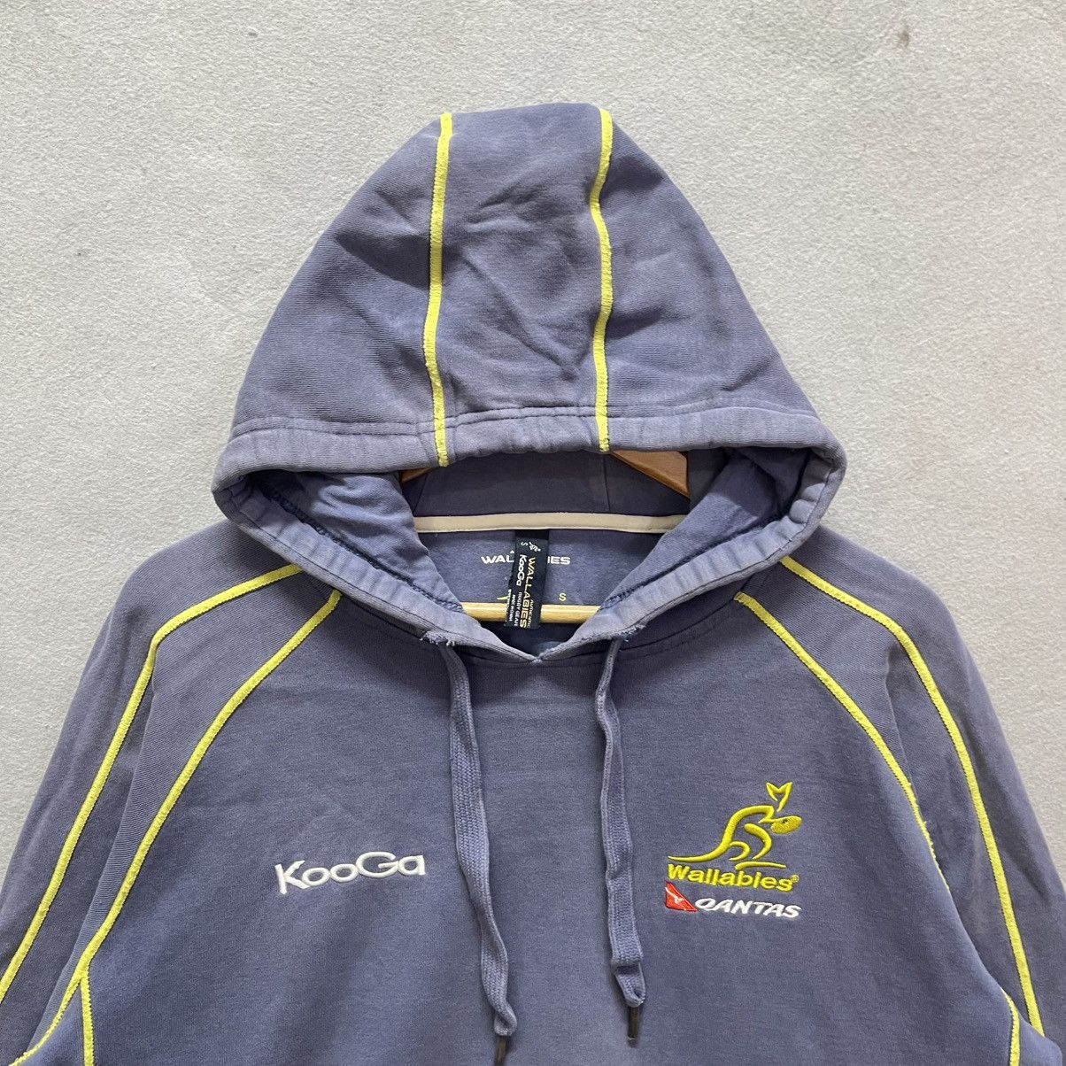 Vintage 1990s-Style Kooga Wallabies Hoodie – Faded Navy Size US S / EU 44-46 / 1 - 2 Thumbnail