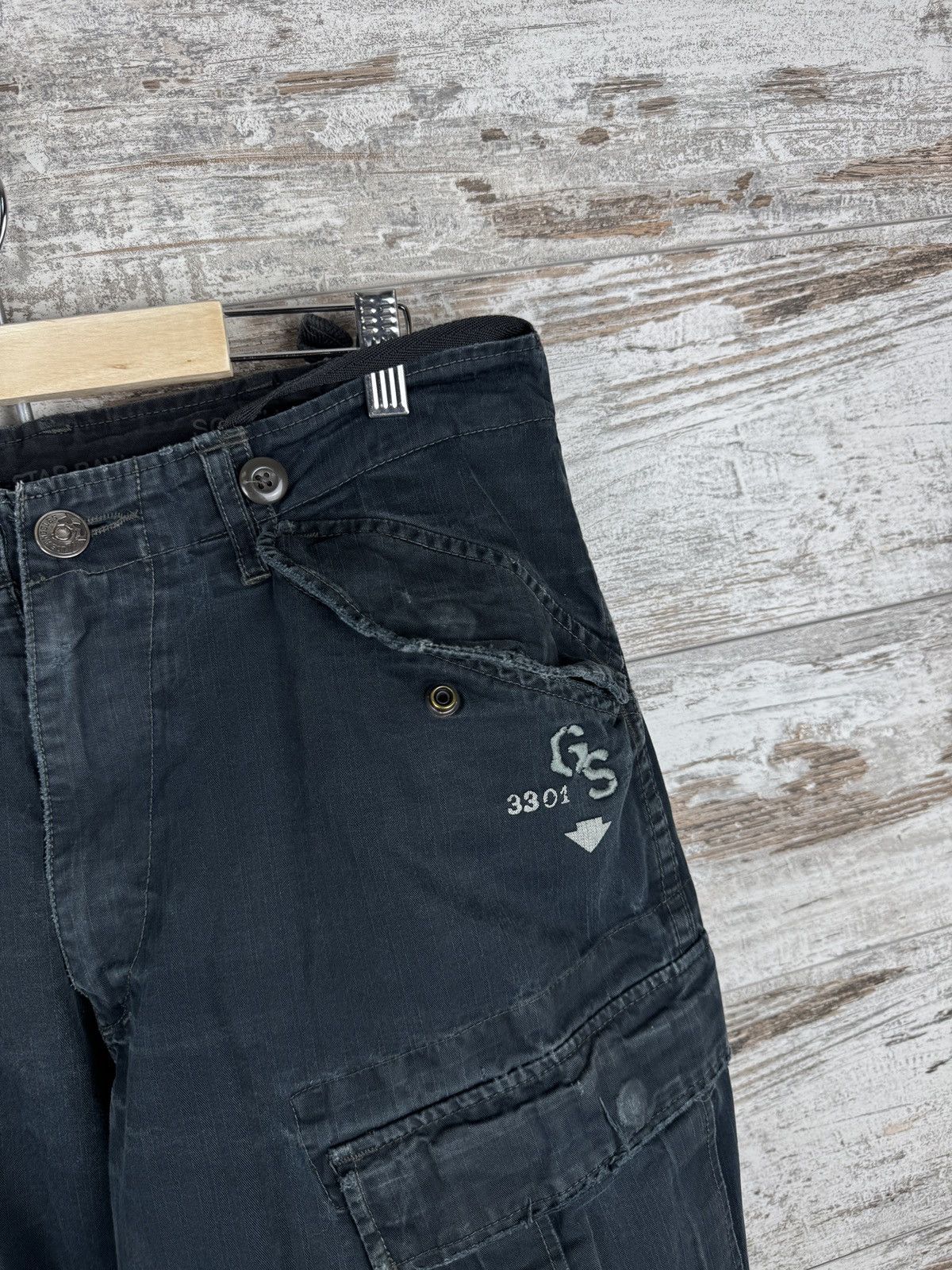 G-Star × Vintage Mens Vintage Distressed G Star Raw cargo pants jeans denim Size US 36 / EU 52 - 6 Thumbnail
