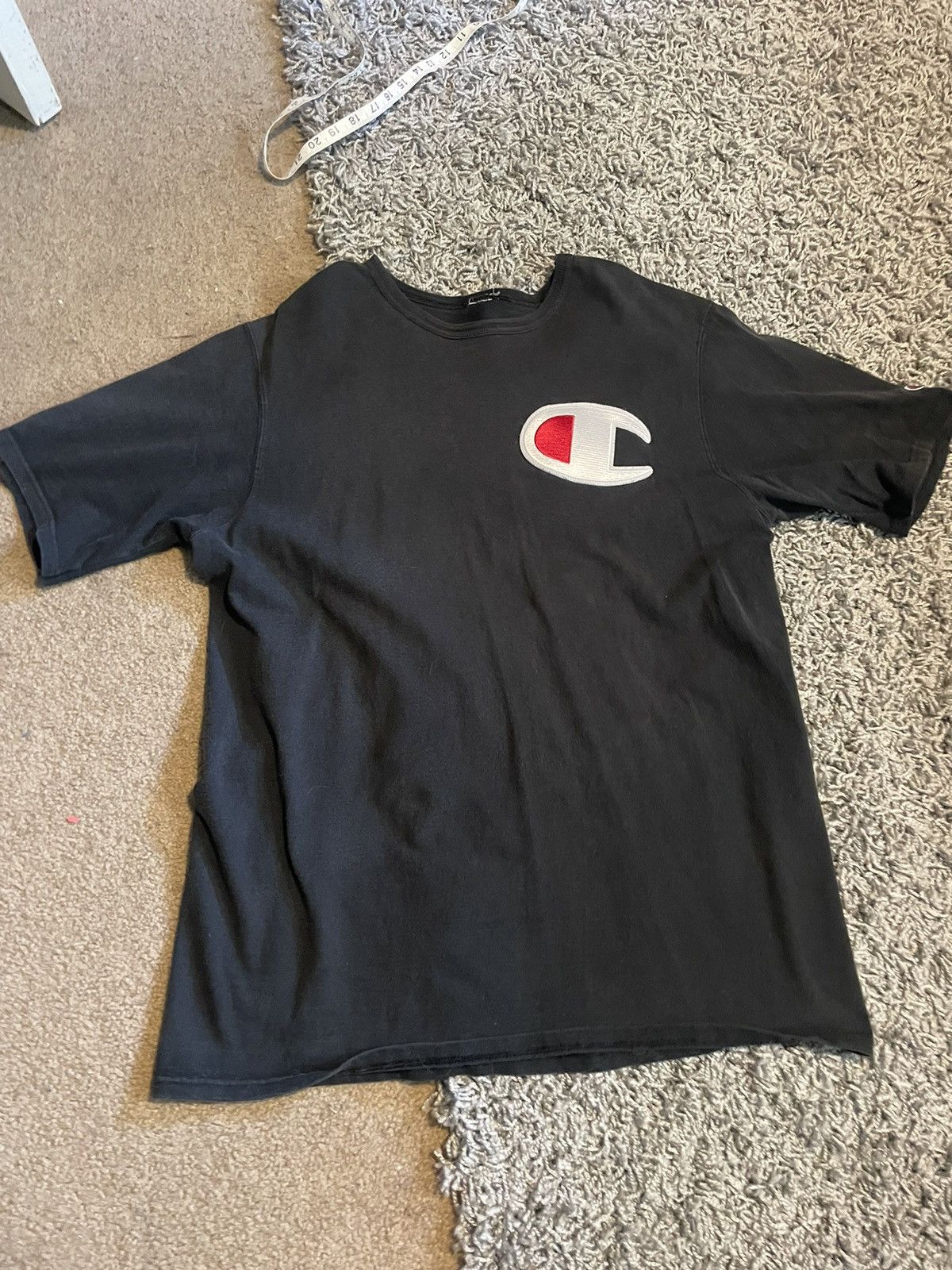 Champion × Vintage vintage black champion shirt Size US XL / EU 56 / 4 - 1 Thumbnail