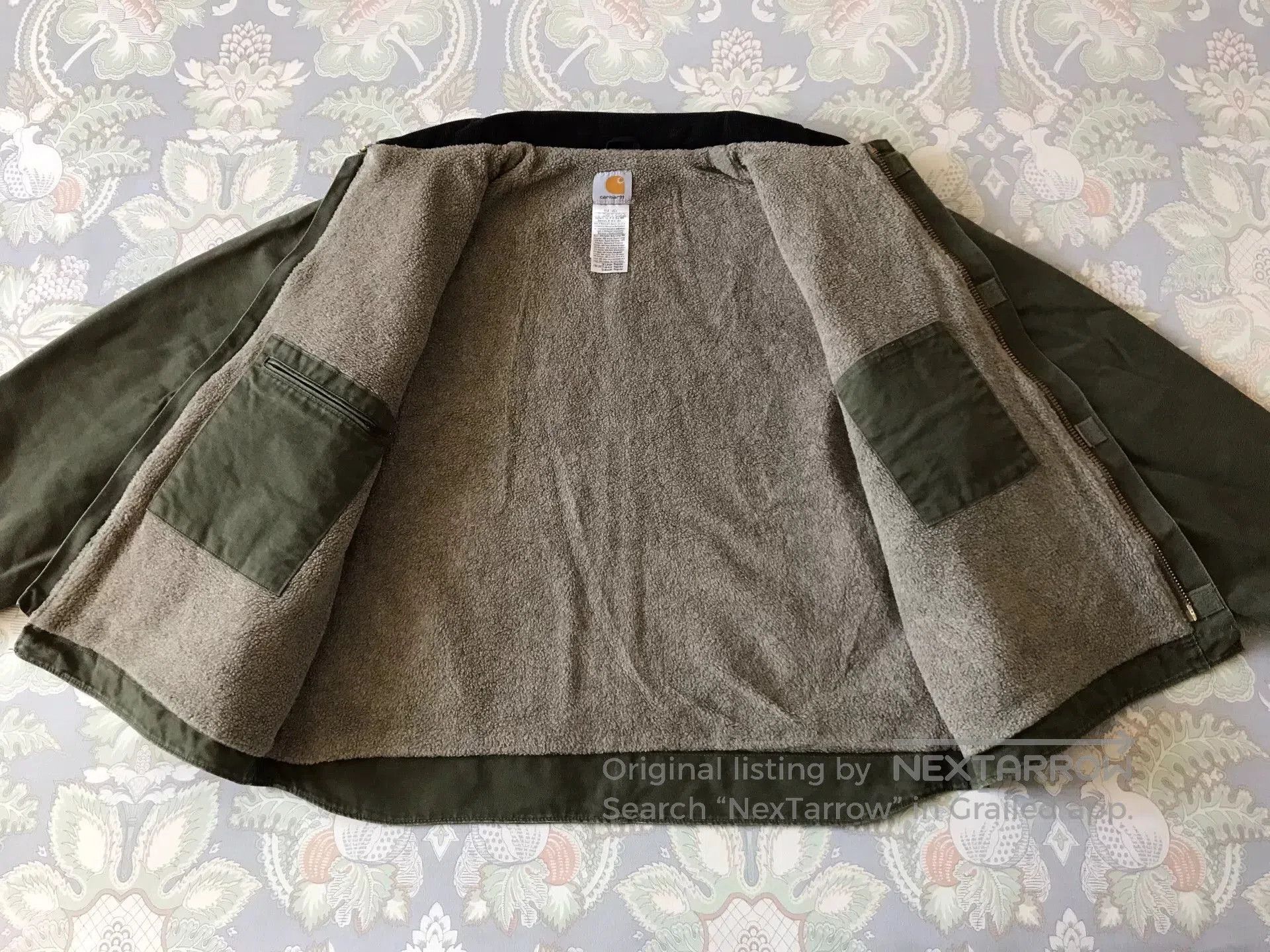 Carhartt Carhartt J164 Olive Green XL Work Jacket. Size US XL / EU 56 / 4 - 3 Thumbnail