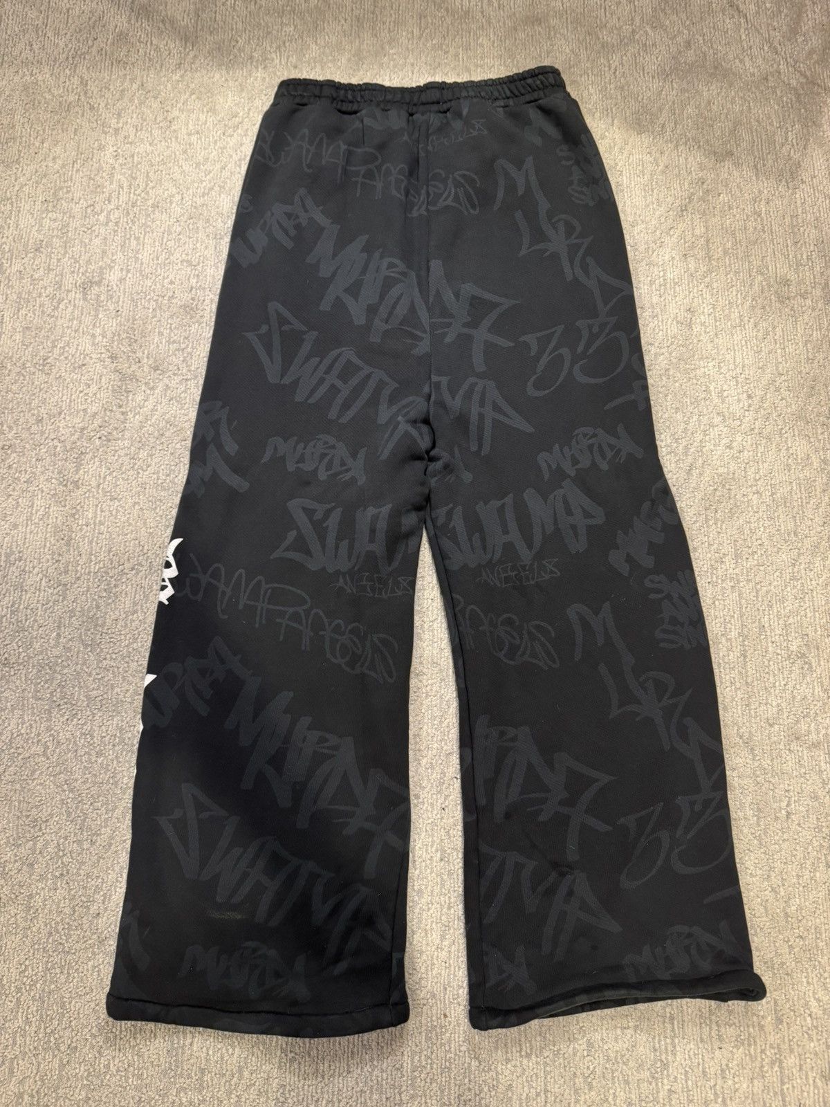 murd333r.fm MURD333R.FM BLACK DISN333 SWEATPANTS SIZE XL Size US 32 / EU 48 - 2 Thumbnail