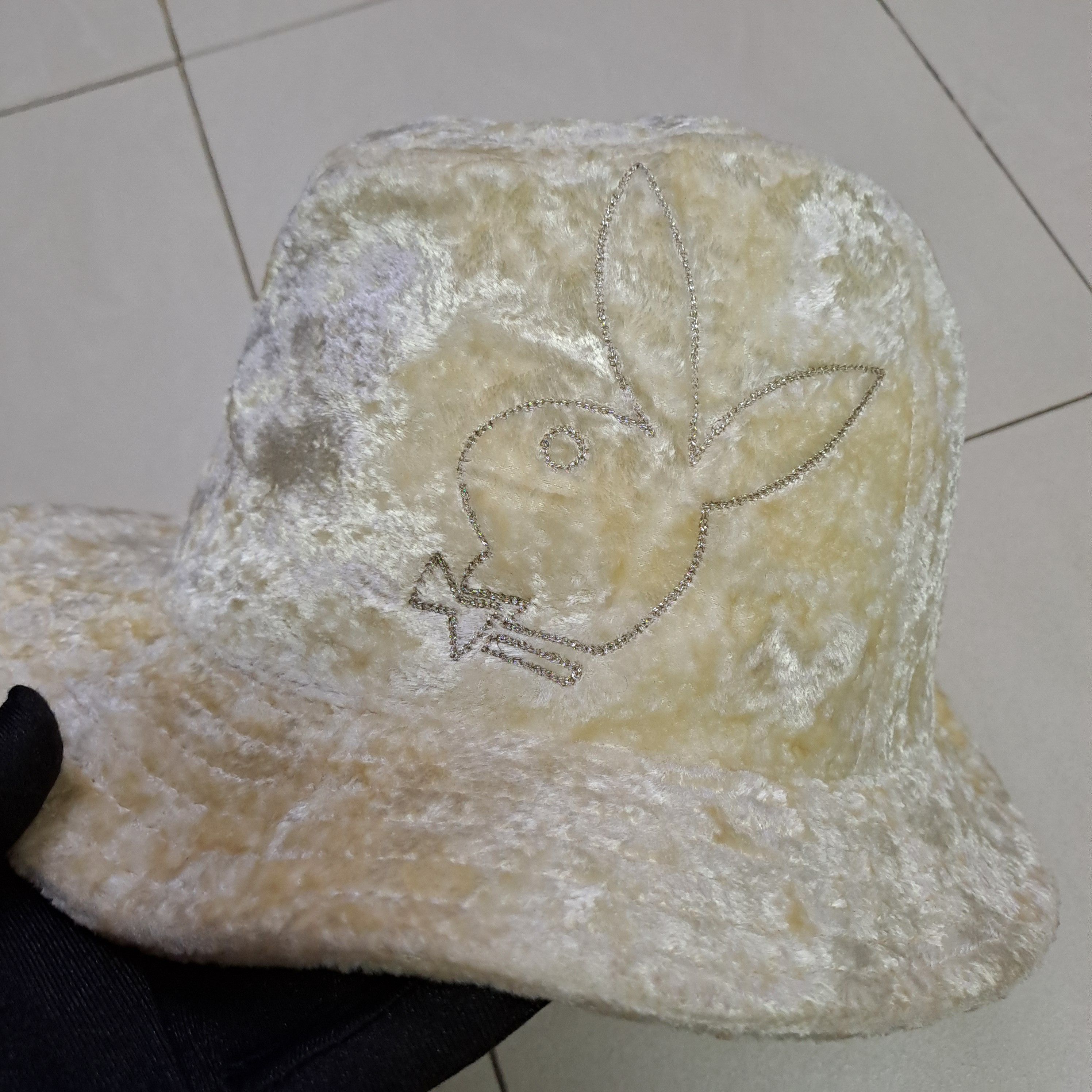 Playboy Vintage Playboy Velvet Fedora Bucket Hat/Cap Size ONE SIZE - 2 Thumbnail