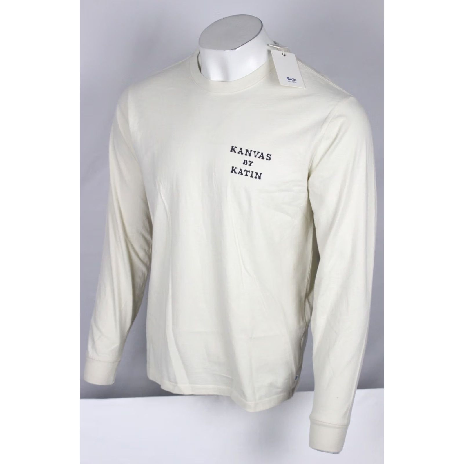 Katin Katin Men’s Sunflower Long Sleeve T Shirt M Medium White 100% Organic Cotton Size US M / EU 48-50 / 2 - 4 Thumbnail