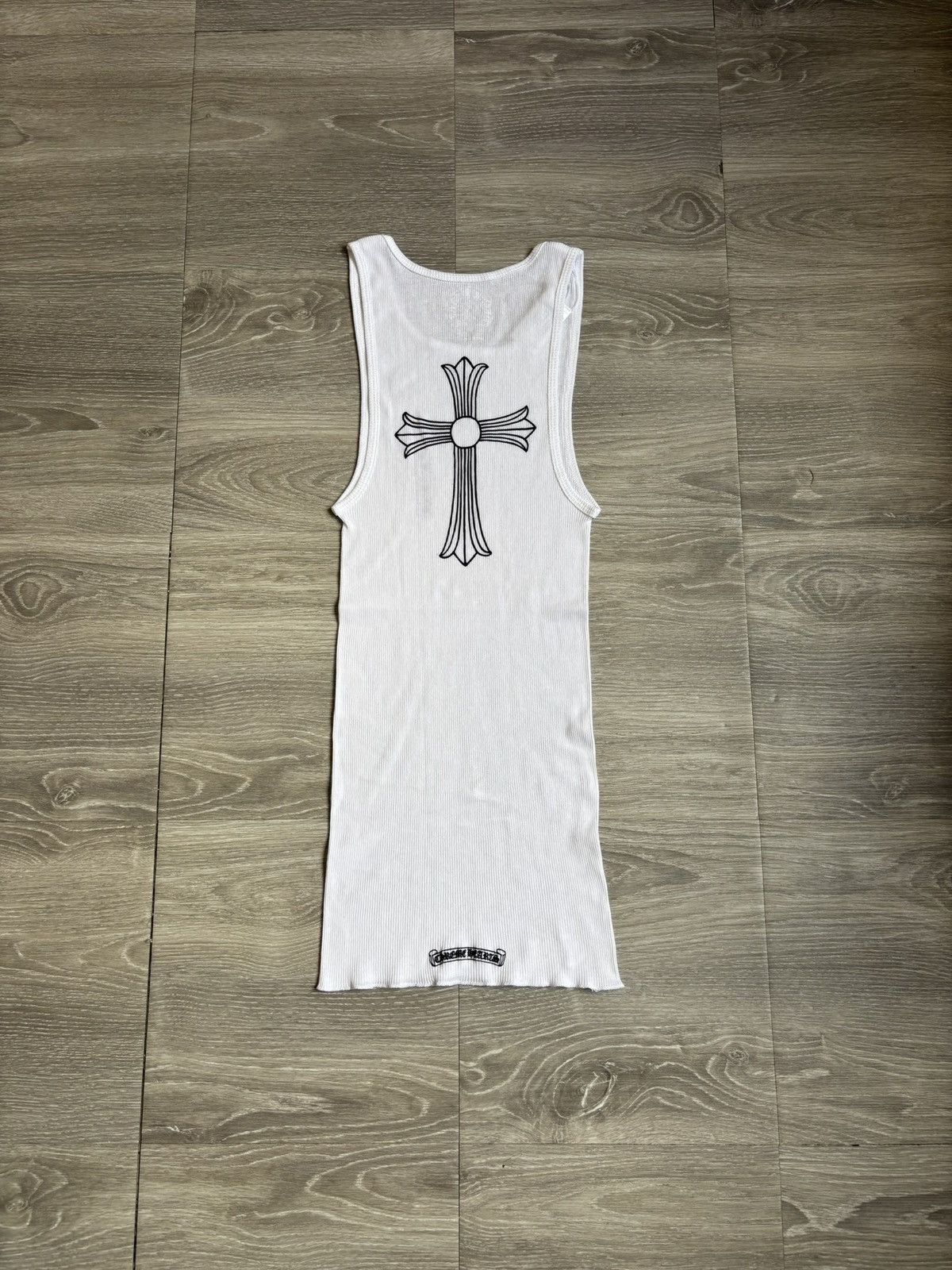 Chrome Hearts Chrome Hearts White Cross T Bar Tank Top Size US L / EU 52-54 / 3 - 1 Thumbnail