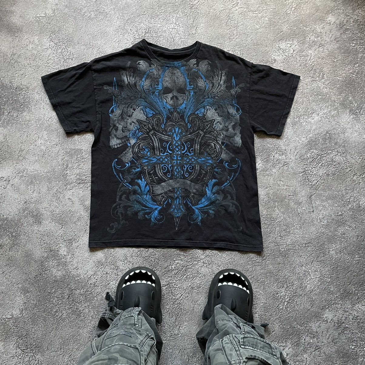 Vintage Vintage Y2K Abstract Graphic Tee All Over Print Grunge XL Size US XL / EU 56 / 4 - 1 Thumbnail