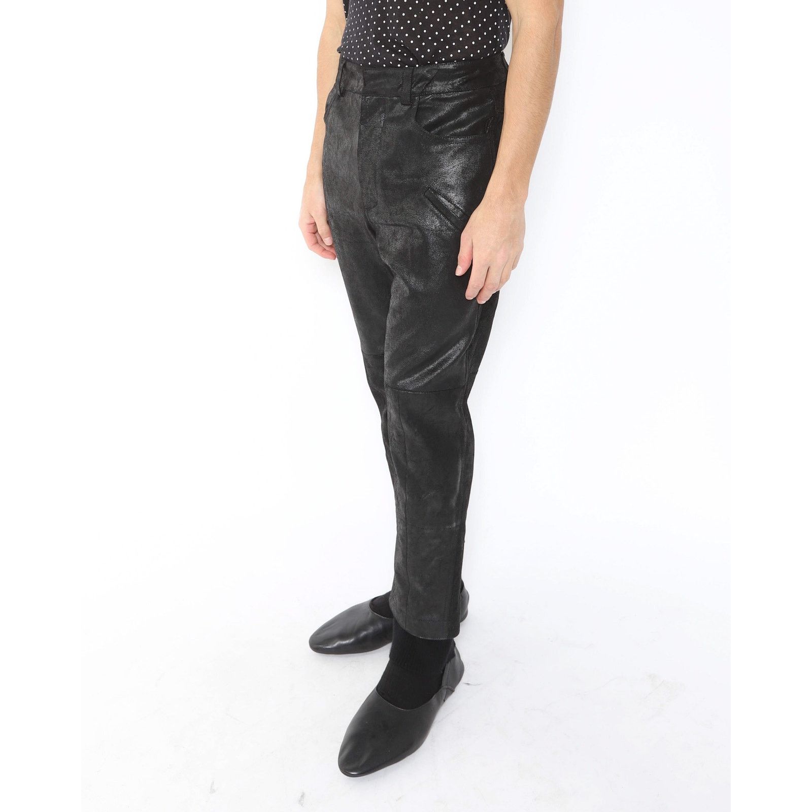 Haider Ackermann Leather Trousers with Sock Size US 30 / EU 46 - 5 Thumbnail