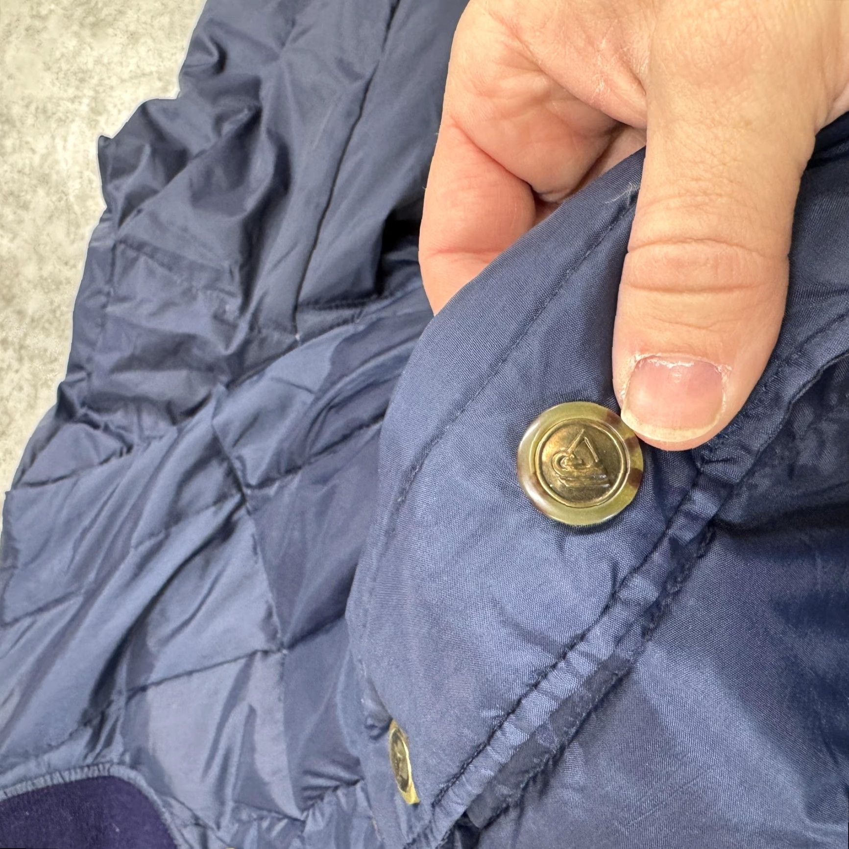 Vintage VINTAGE Puffer Jacket Mens Large Navy Blue Quilted Button Front Warm Coat 80s Size US L / EU 52-54 / 3 - 2 Thumbnail