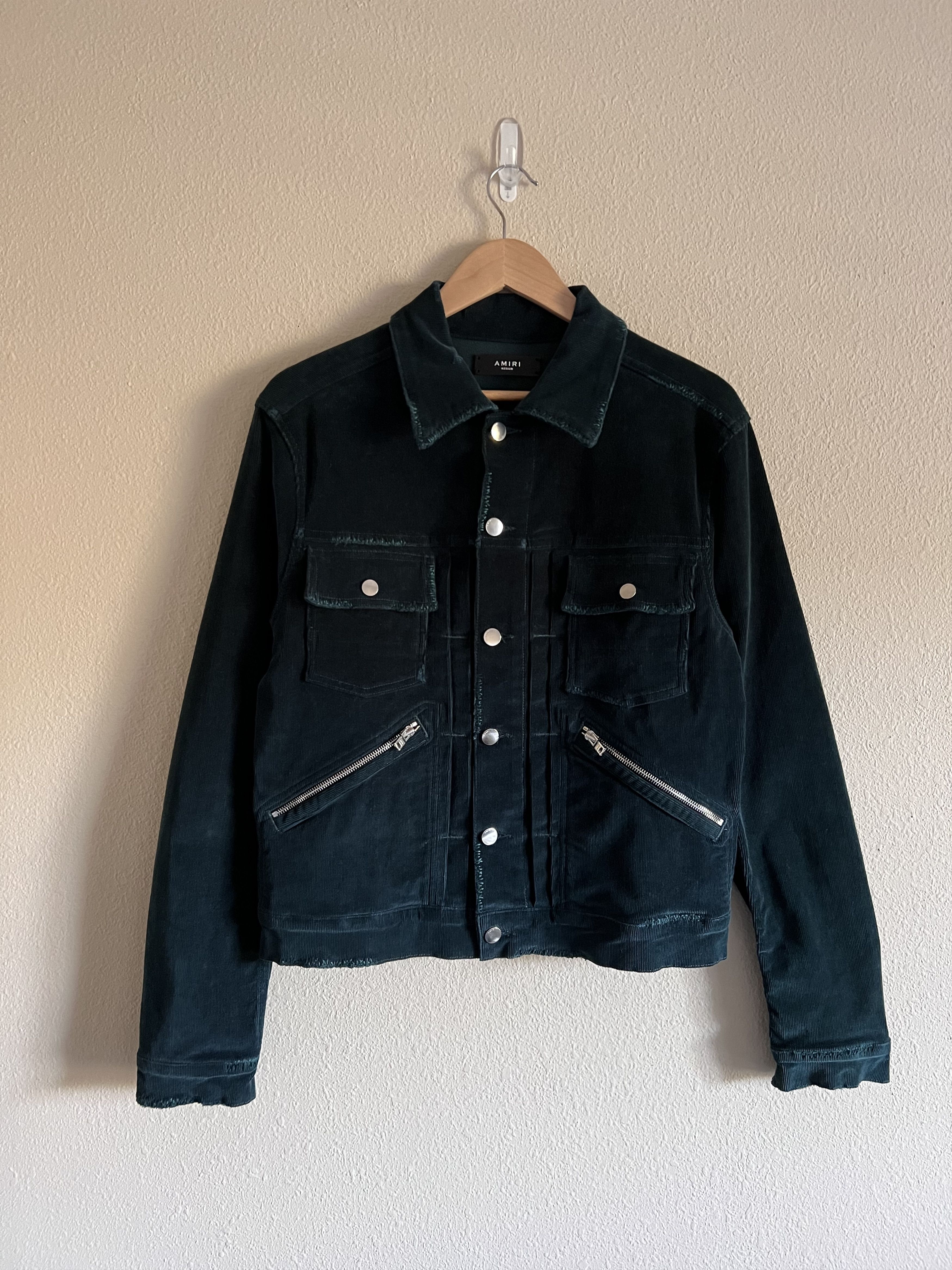 Amiri Amiri Corduroy Wranger Jacket in Green Size US M / EU 48-50 / 2 - 1 Thumbnail