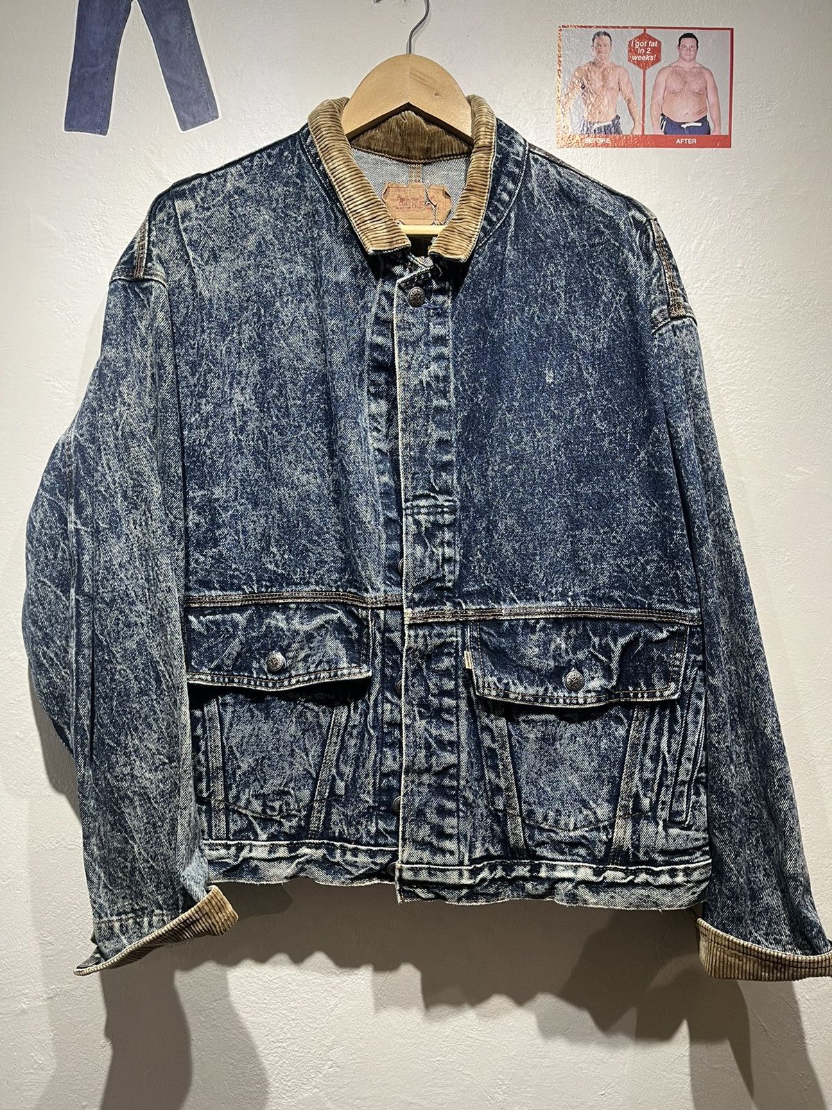 Levi's × Levi's Vintage Clothing × Vintage Vintage 70s Levi’s denim buckle back jacket Size US L / EU 52-54 / 3 - 1 Thumbnail