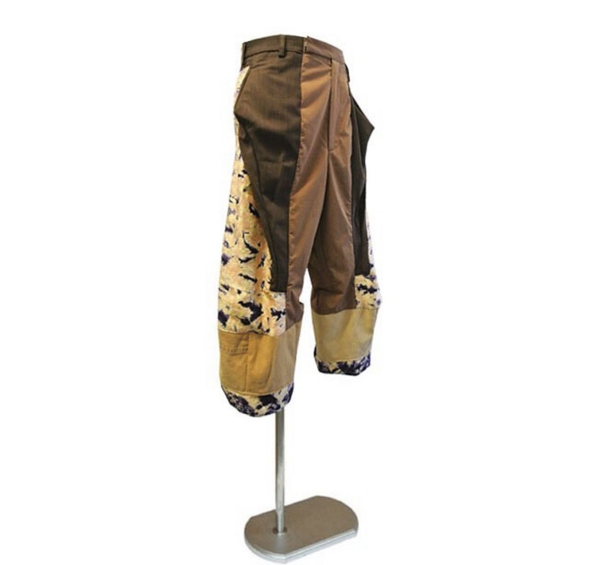 Japanese Brand remake tie dye mix cropped wide pants Size US 28 / EU 44 - 1 Thumbnail