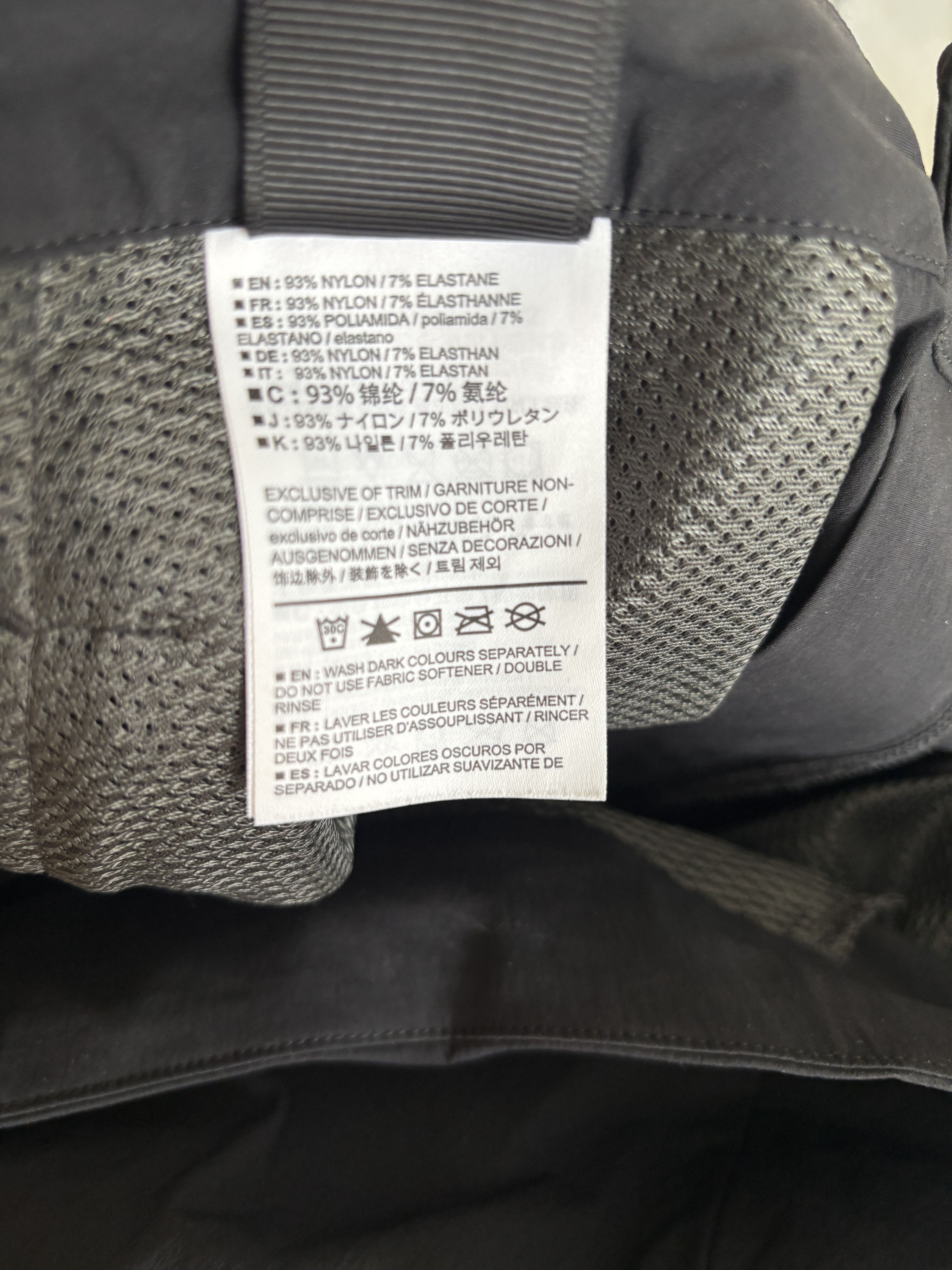 Black Nylon Acrople Joggers/ Hiking/ Running Pants- 32