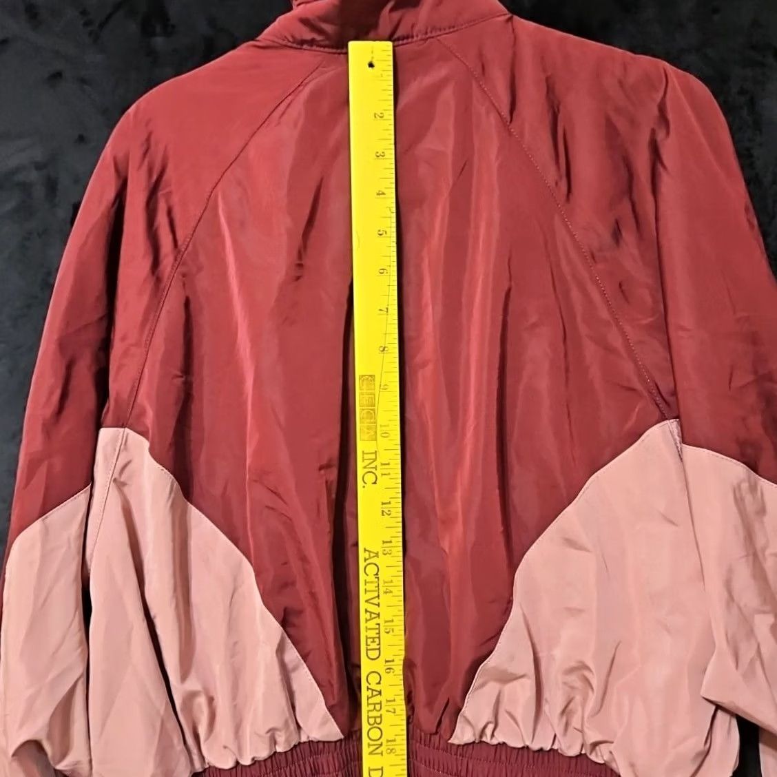 Vintage Love Tree Windbreaker Womens Adult Small Maroon Pink Crop Pullover Size M / US 6-8 / IT 42-44 - 4 Thumbnail