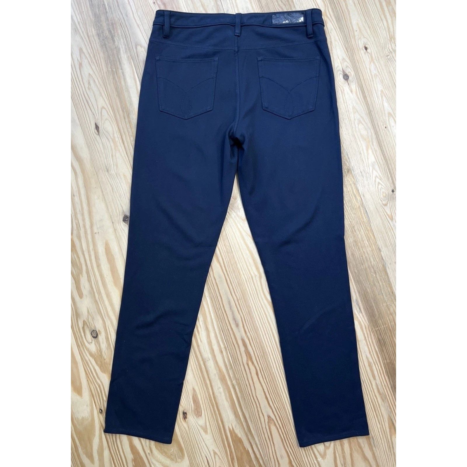 Calvin Klein Women’s 12 Pant's Calvin Klein Super Soft Navy Blue Pockets Size 34" / US 12 / IT 48 - 2 Thumbnail