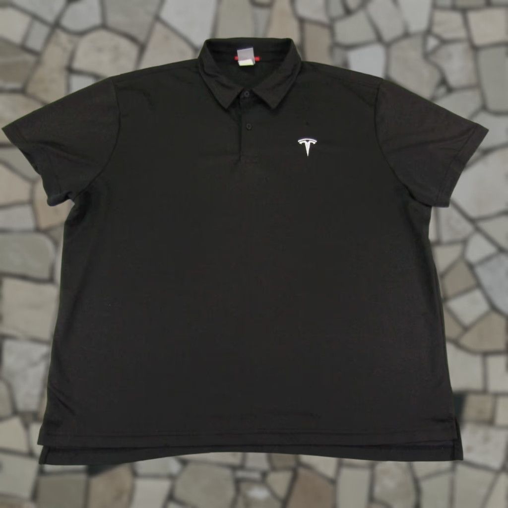 Vintage Tesla Polo Shirt Mens 2XL XXL Black Electric Car Short Sleeve Performance Golf Size US XXL / EU 58 / 5 - 1 Thumbnail