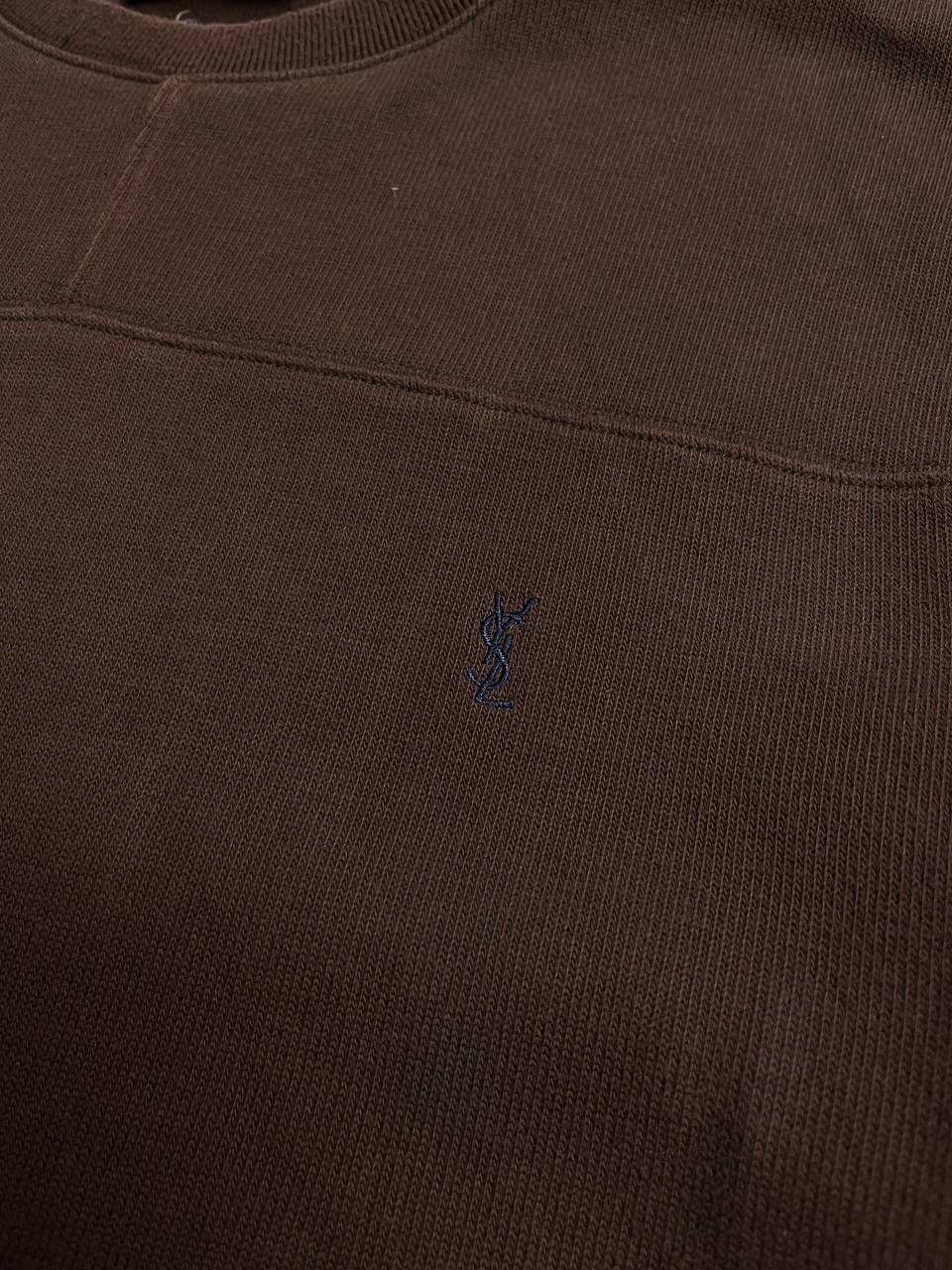 Saint Laurent Paris × Vintage × Yves Saint Laurent VINTAGE YSL YVES SAINT LAURENT BROWN BOXY SWEATSHIRT XL Size US XL / EU 56 / 4 - 6 Thumbnail