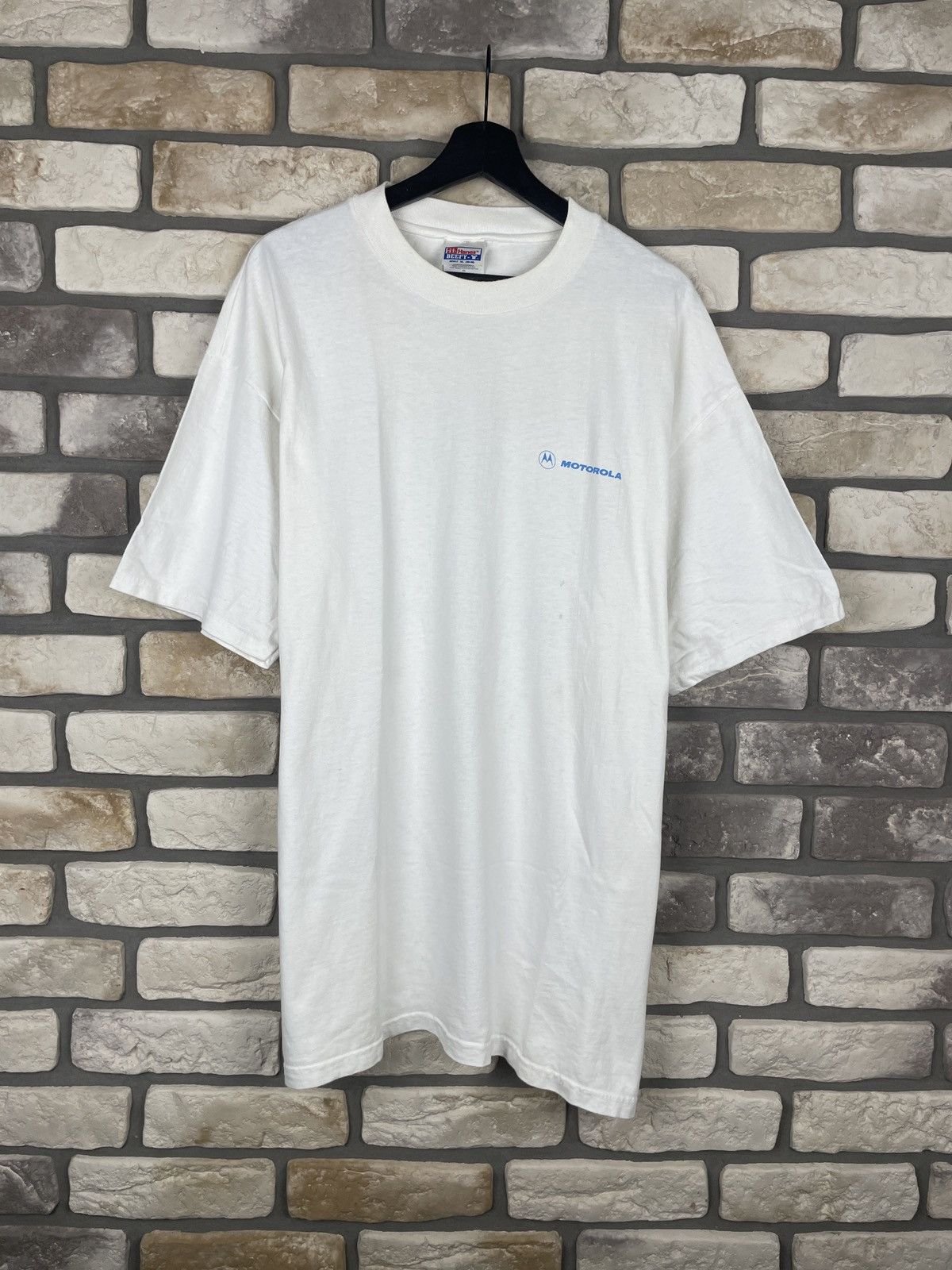 Motorola × Vintage Vintage oversize Motorola t-shirt shirt tee Size US XL / EU 56 / 4 - 1 Thumbnail