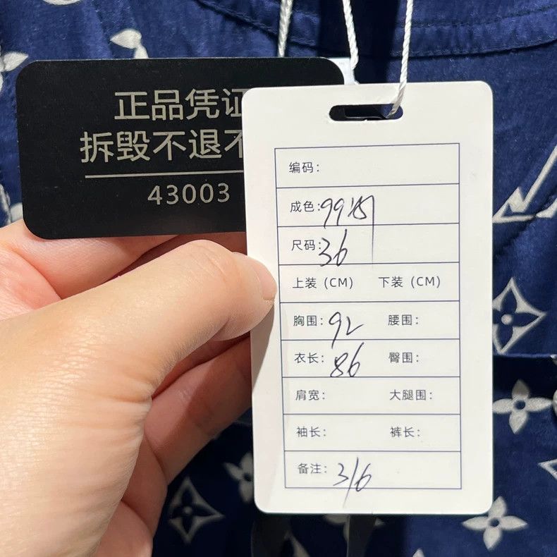 Louis Vuitton Louis Vuitton Sleeveless dress in blue full print dress Size XS / US 0-2 / IT 36-38 - 5 Thumbnail