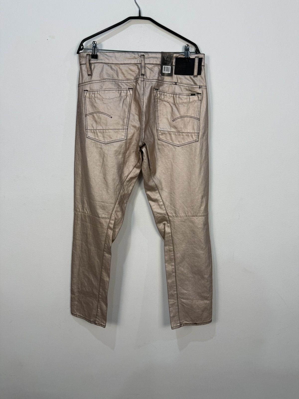 G-Star G-Star Raw Scutar 3D Gold Metallic Denim Pants Size US 32 / EU 48 - 5 Thumbnail