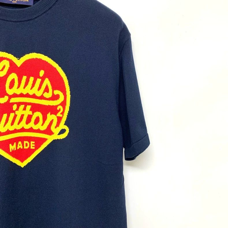 Louis Vuitton Louis Vuitton Dark Blue Love Design Short Sleeve 2501-Nexta Size US XXL / EU 58 / 5 - 6 Thumbnail