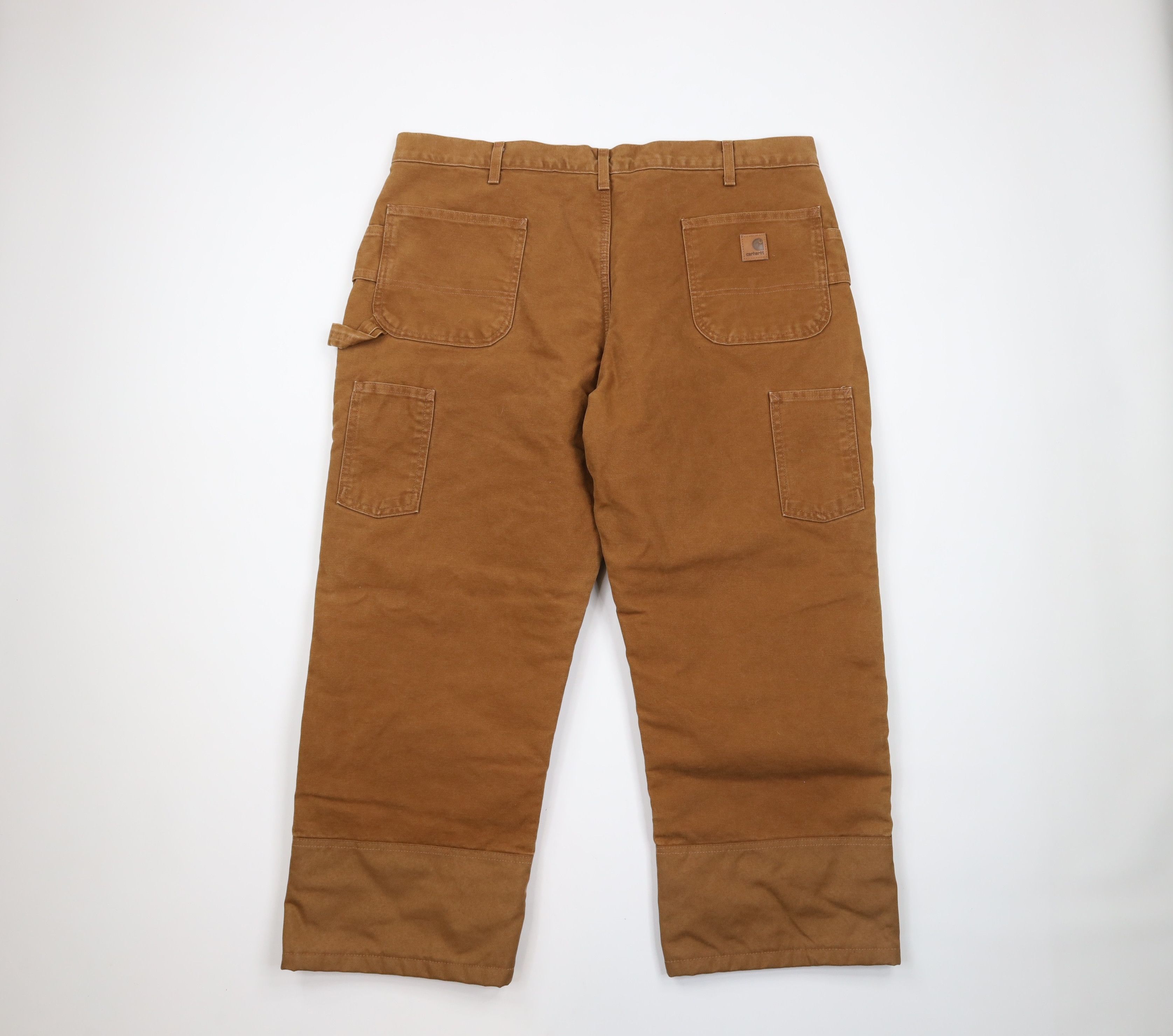 Carhartt Vintage Carhartt Lined Double Knee Wide Leg Pants Brown Size US 42 / EU 58 - 8 Thumbnail