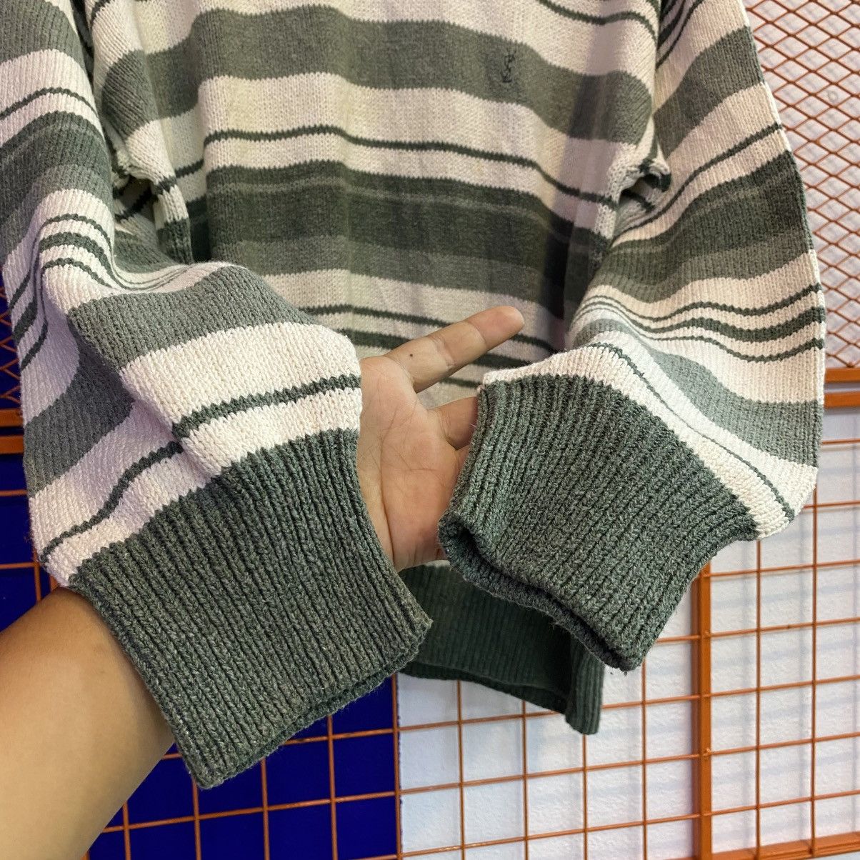 Yves Saint Laurent Vintage YvesSaintLaurent Sweater Knitwear Stripes Size US L / EU 52-54 / 3 - 5 Thumbnail
