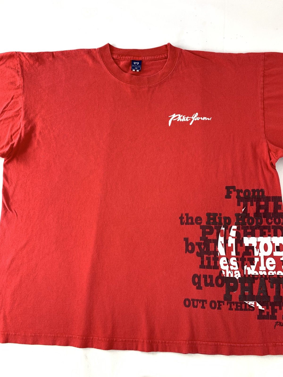 Phat Farm Hype Phat Farm Hip Hop Lifestyle Printed Red Tee T shirt Size US XXL / EU 58 / 5 - 3 Thumbnail