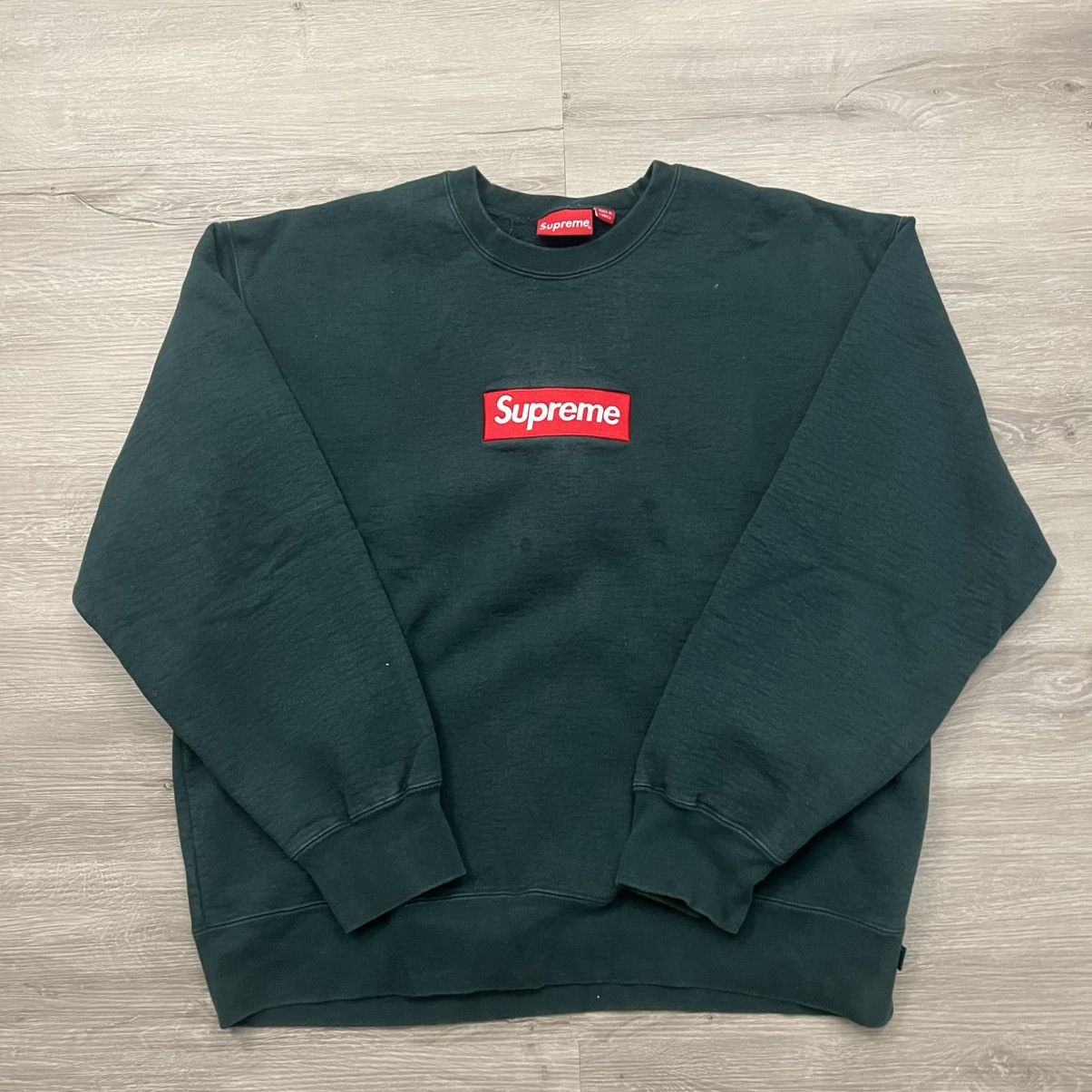 Supreme Supreme Box Logo Crewneck FW22 Size US XL / EU 56 / 4 - 2 Thumbnail