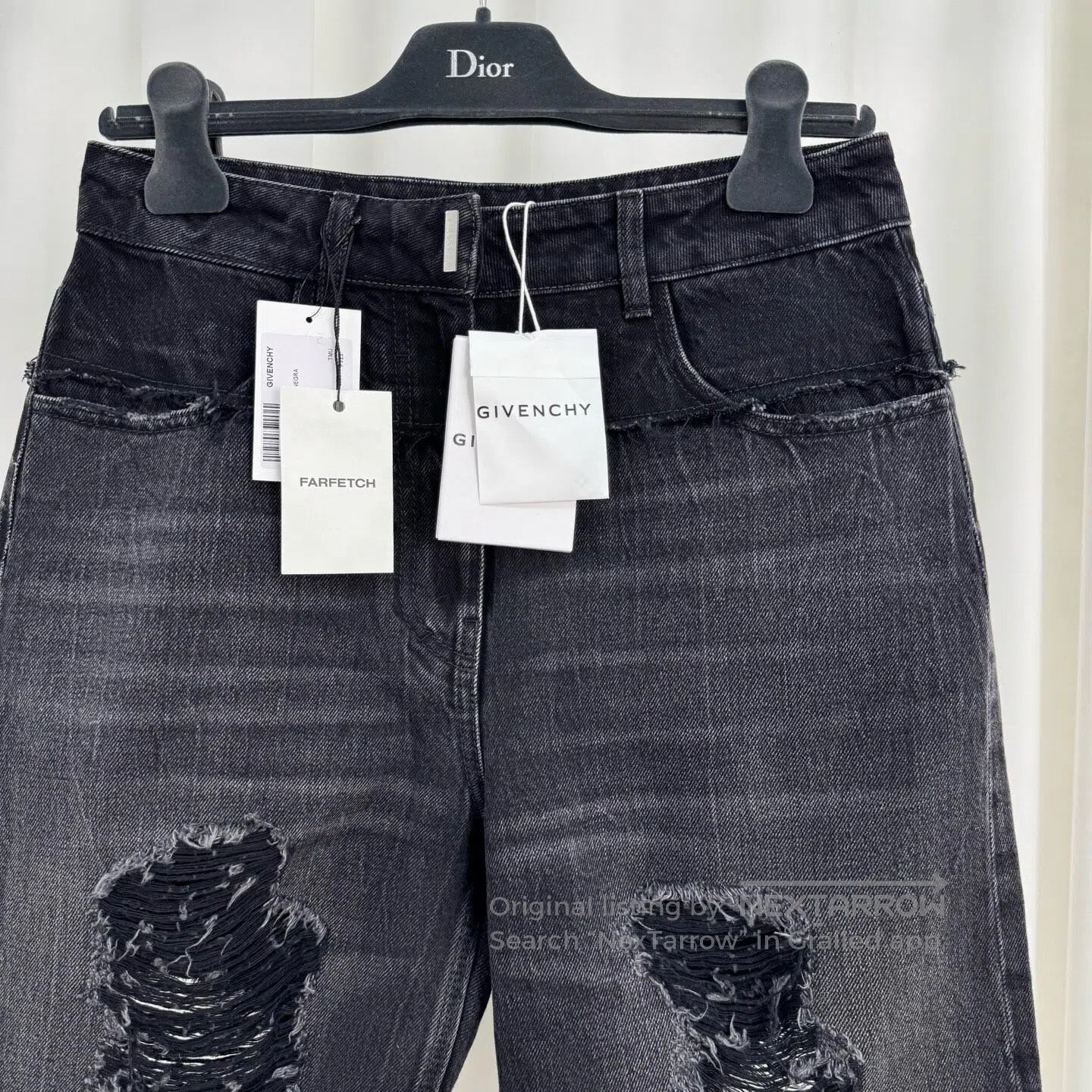 Givenchy Givenchy Washed Destroyed Ripped Denim Shorts| Size US 36 / EU 52 - 4 Thumbnail