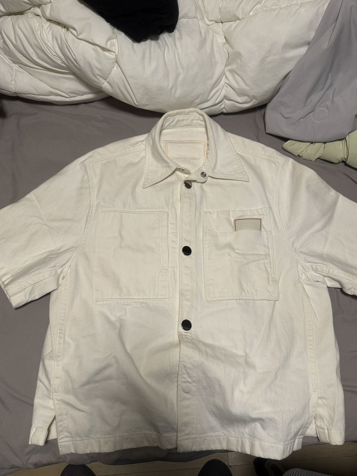 Wooyoungmi Wooyoungmi white denim shirt Size US M / EU 48-50 / 2 - 1 Thumbnail