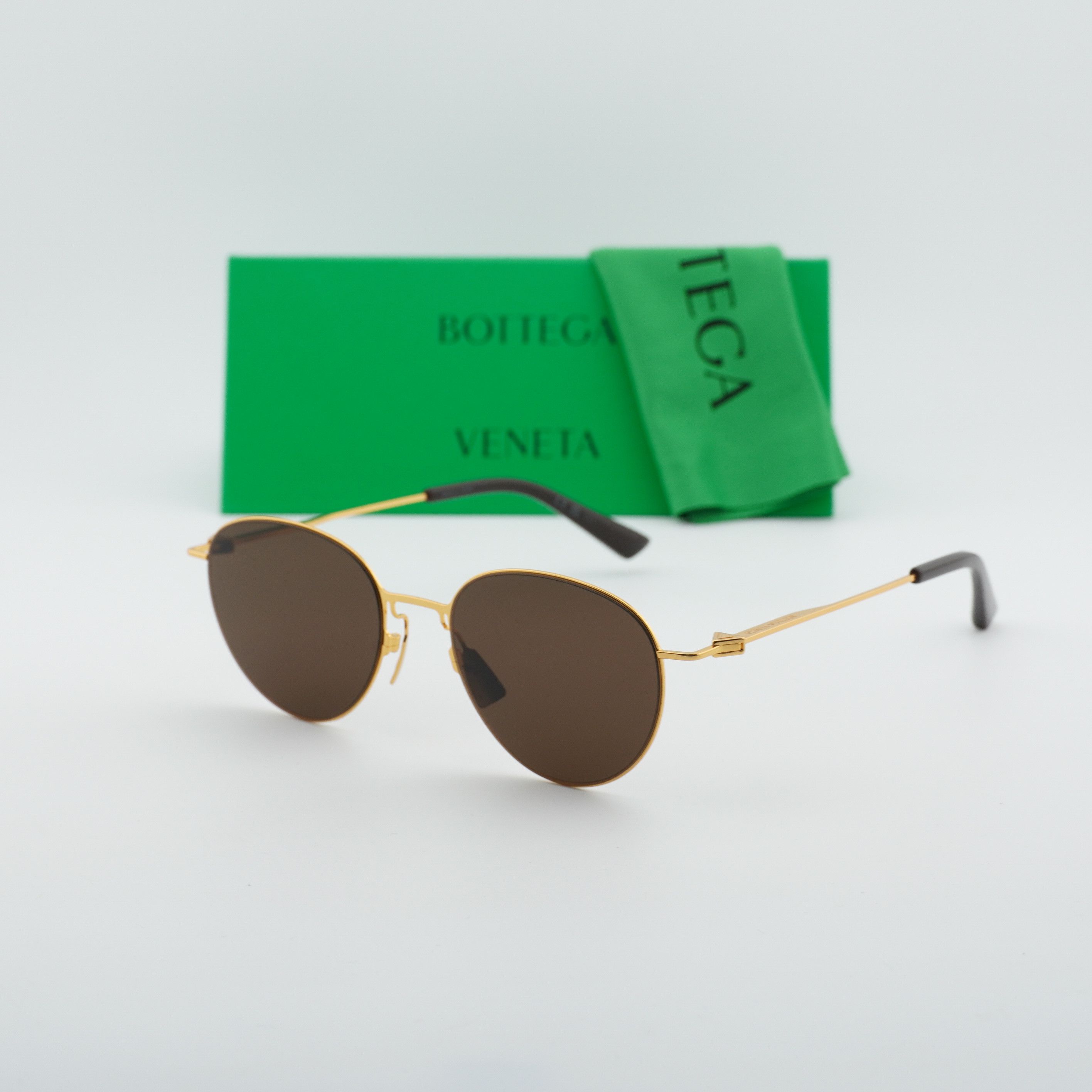 Bottega Veneta Bottega Veneta BV1268S 002 Gold Aviator Sunglasses Size ONE SIZE - 9 Thumbnail