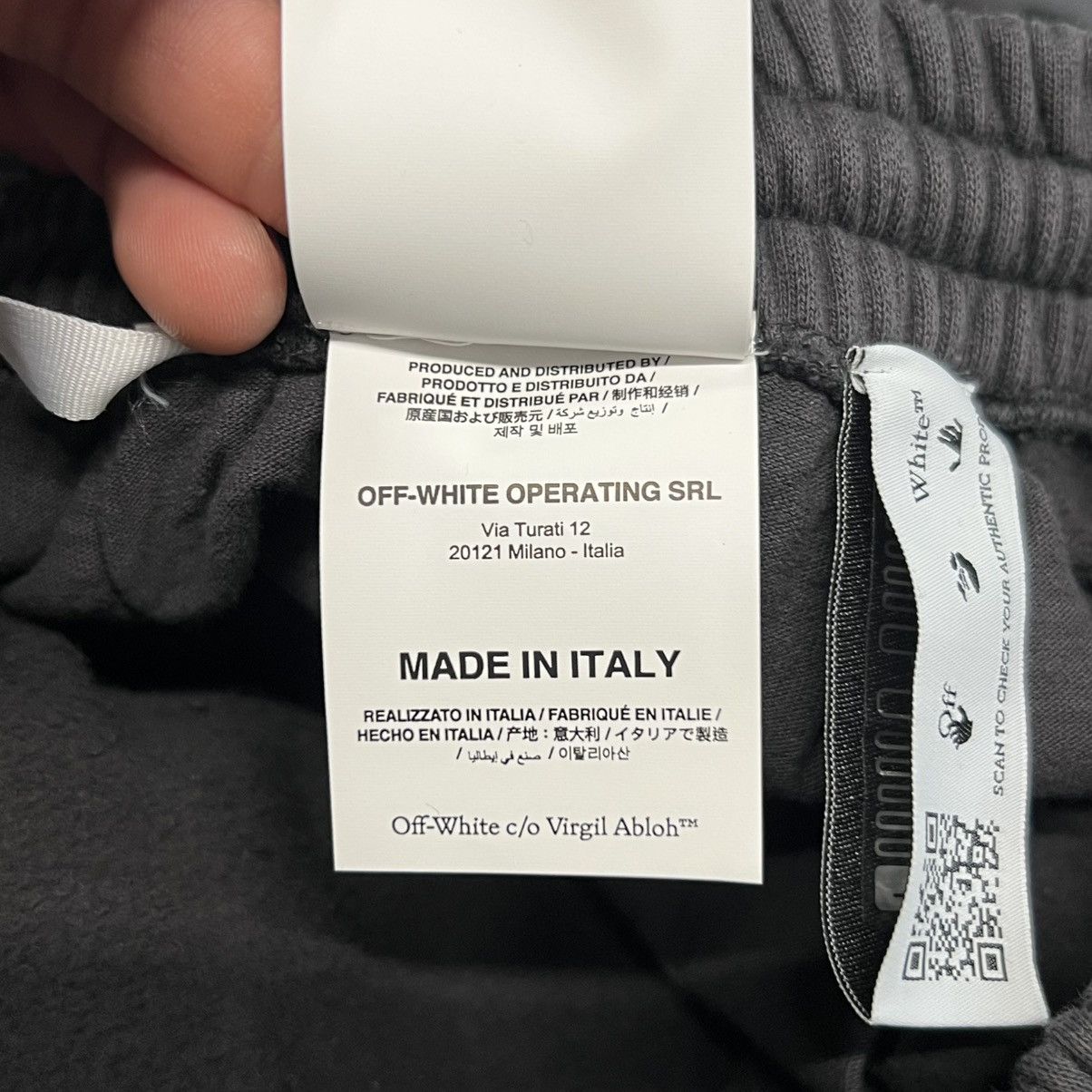 Off-White Off-White Diag Tab VTG Skate Sweatshort Black/Black Size US 36 / EU 52 - 15 Thumbnail