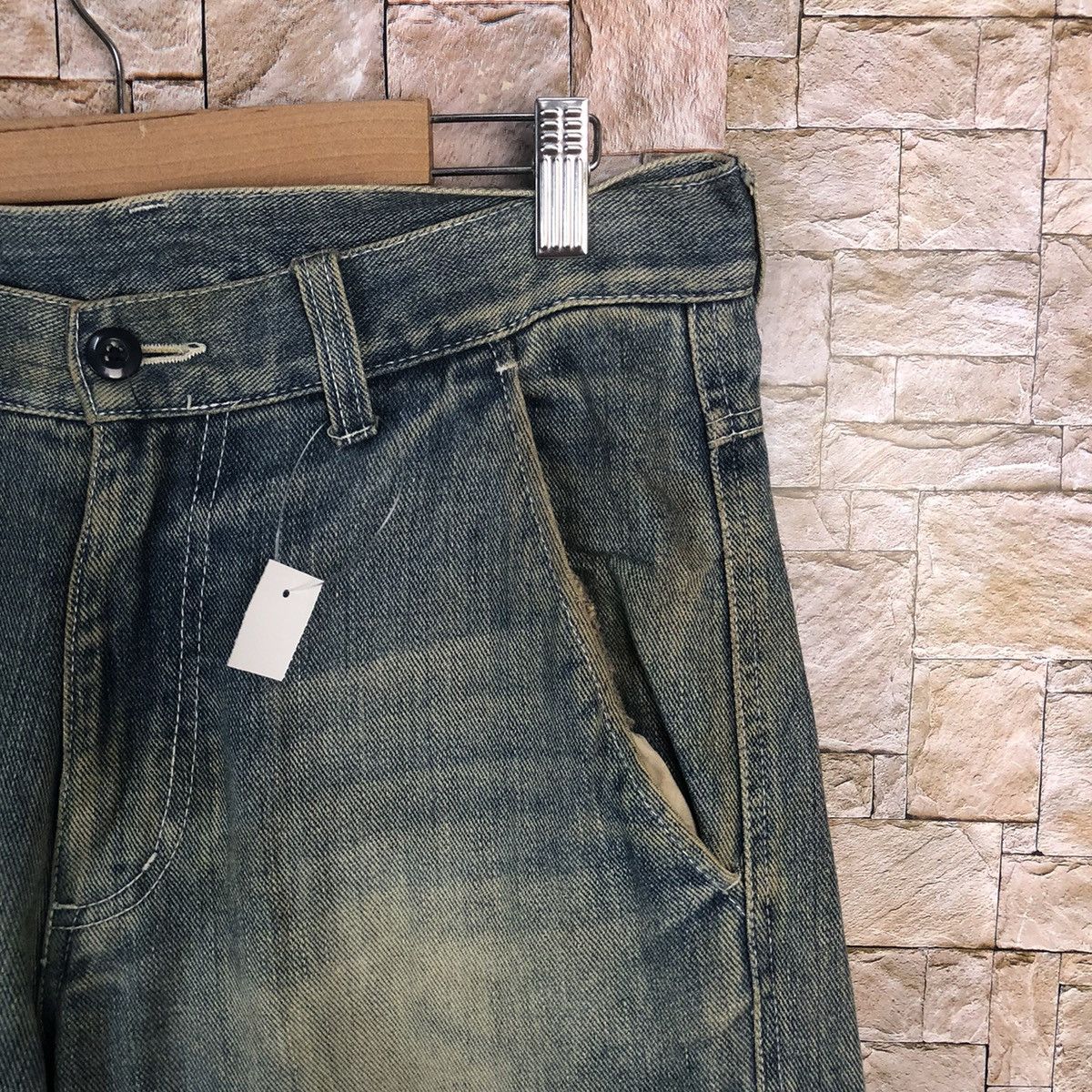 Japanese Brand Japan double knee vtg Denim faded Multipocket Pants #A73 Size US 31 - 9 Thumbnail