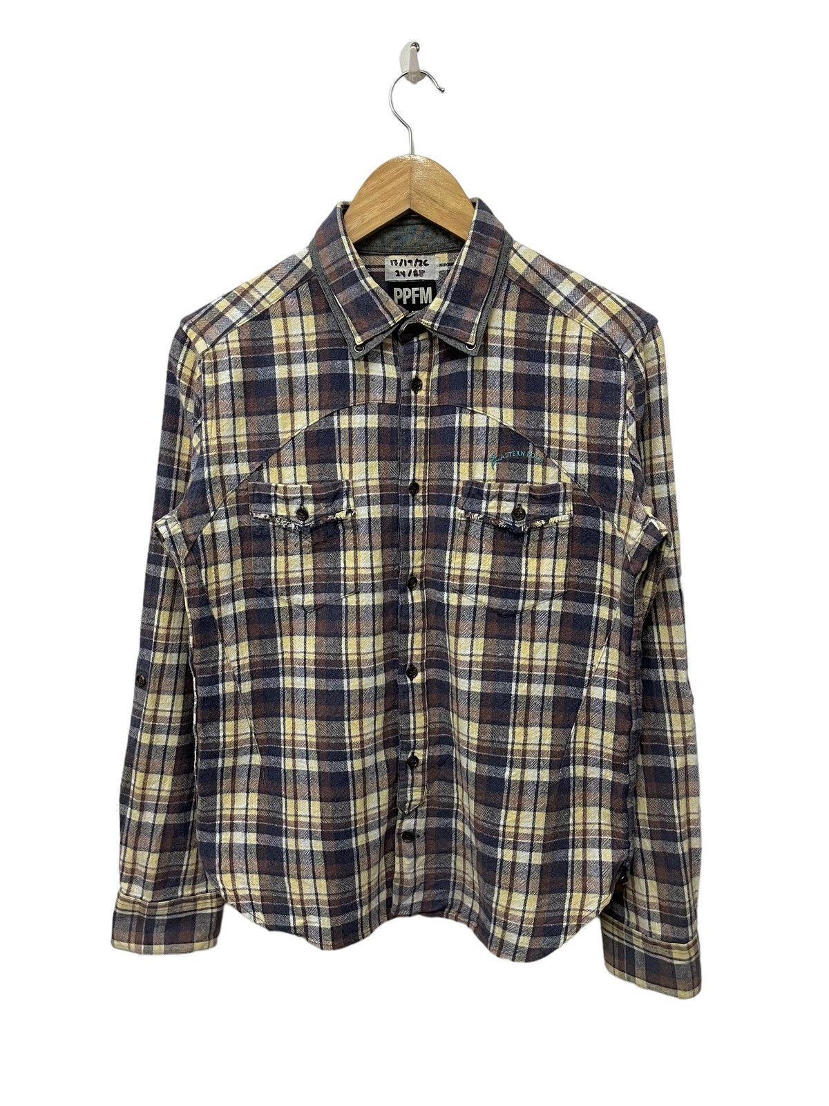 Japanese Brand PPFM flannel shirt Size M / US 6-8 / IT 42-44 - 1 Thumbnail