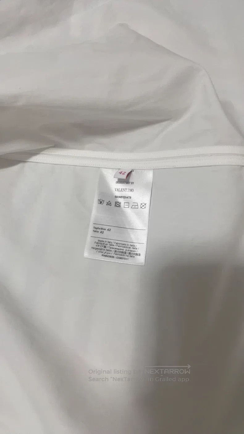 Valentino Valentino White short-sleeved shirt Size XS / US 0-2 / IT 36-38 - 4 Thumbnail